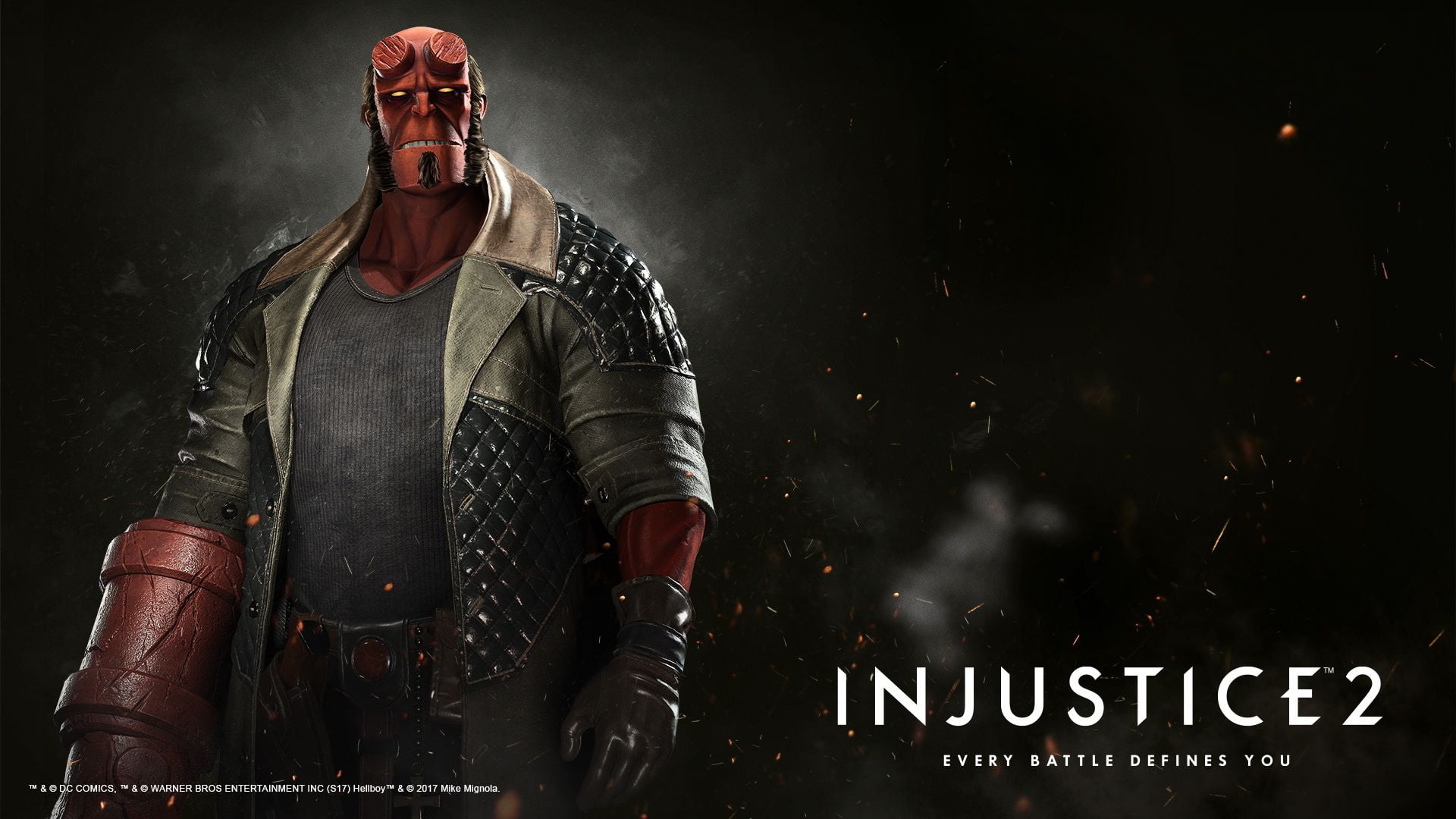 1080P, DLC, Injustice 2, Dark Horse Comics, demon, NetherRealm Studios, fighting, Hellboy, Fighter Pack, HD Wallpaper