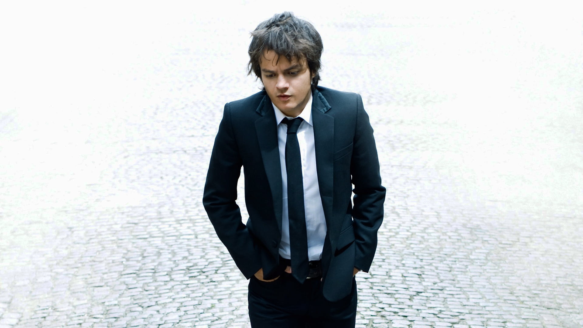 lapel, young adult, males, three quarter length, portrait, 1080P, standing, looking, tie, outdoors, black, young men, business, well-dressed, suit, business person, HD Wallpaper