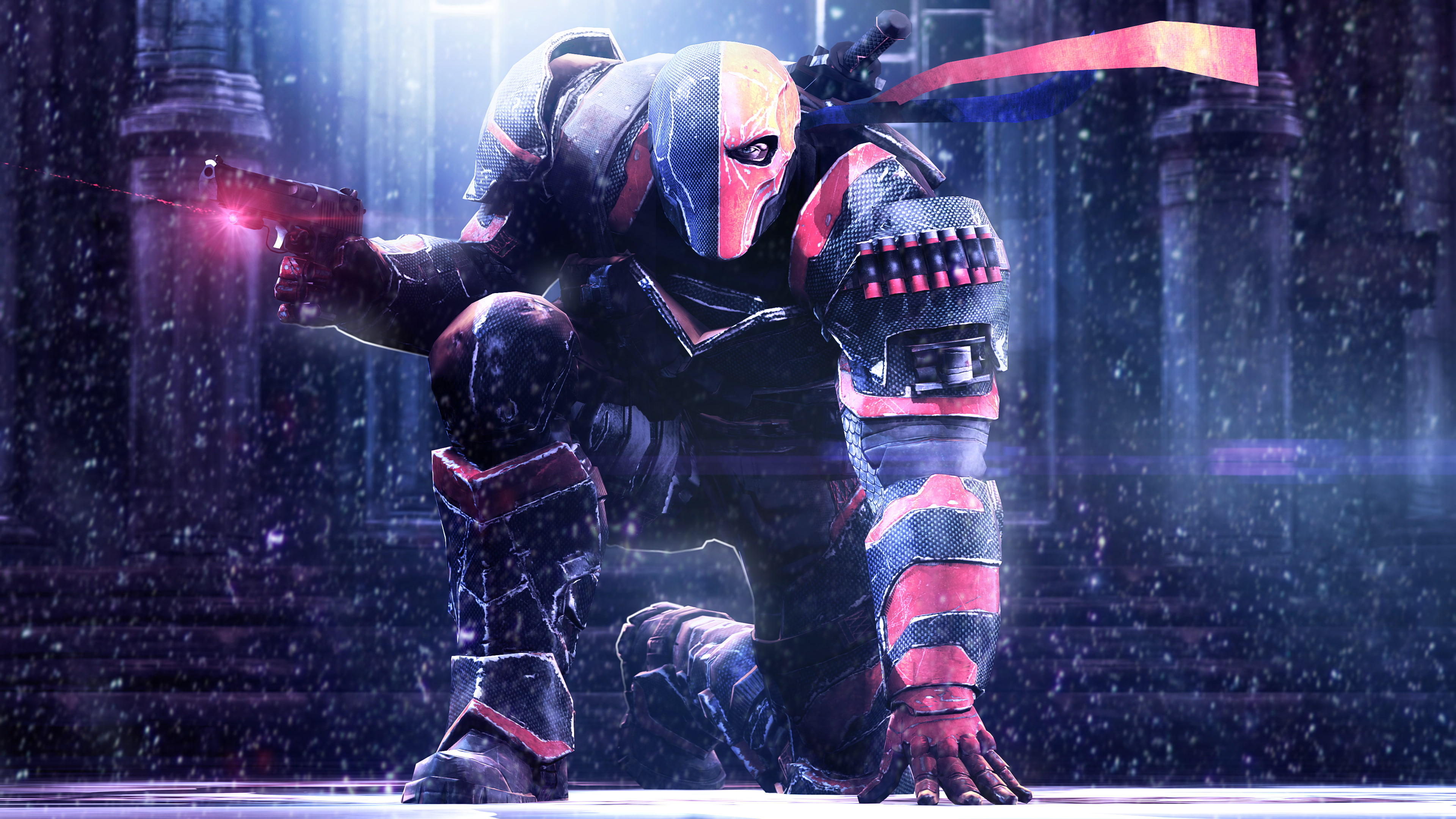 DC Comics, Montreal, Warner Bros, 4K, Deathstroke, Batman: Arkham Origins, HD Wallpaper