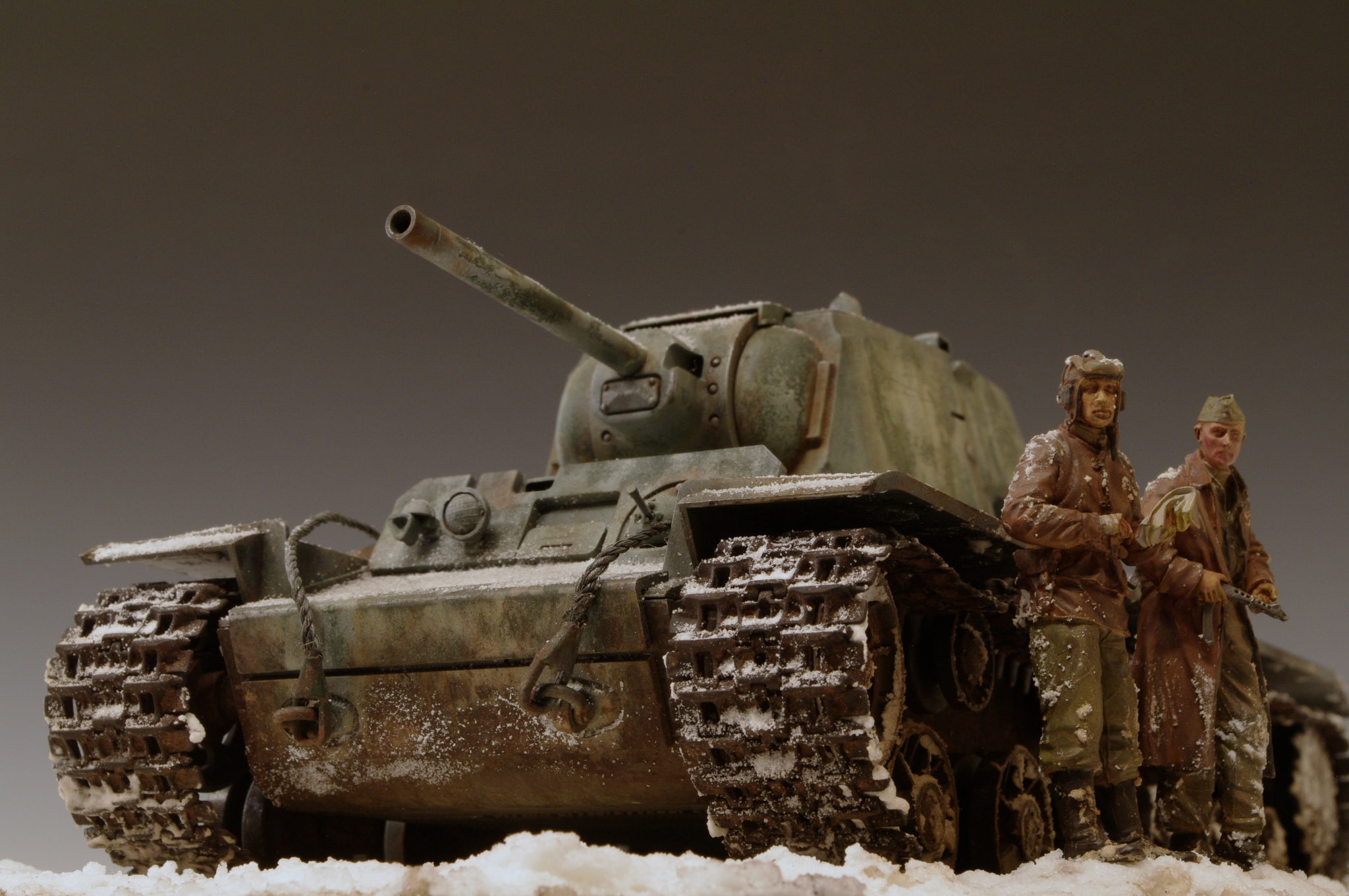 toy, model, Klim Voroshilov, caterpillar, KV-1, tower, tank, 1080P, battle, HD Wallpaper