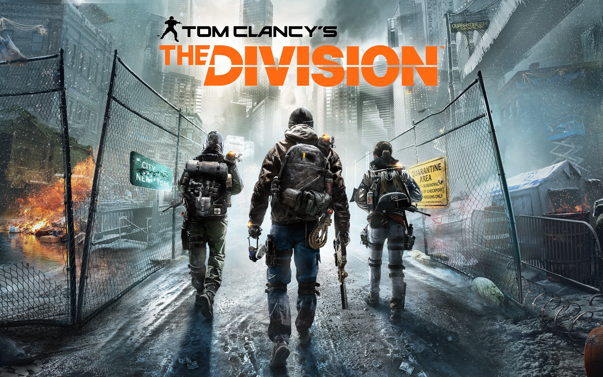 Tom Clancys The Division, 2K, people, apocalyptic, weapon, computer game, HD Wallpaper