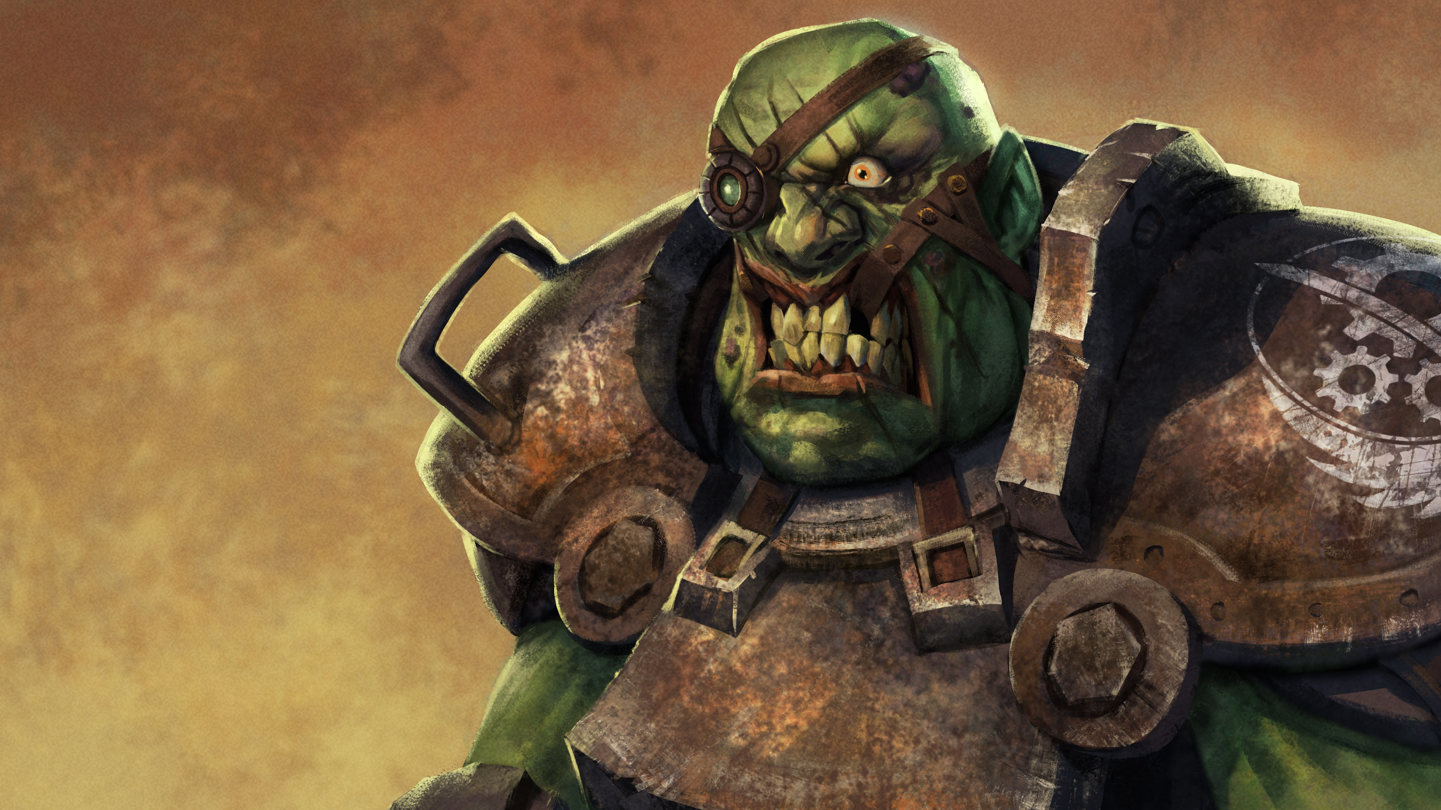 mutant, 4K, art, postapokalipsis, fallout, fiction, super mutant, HD Wallpaper