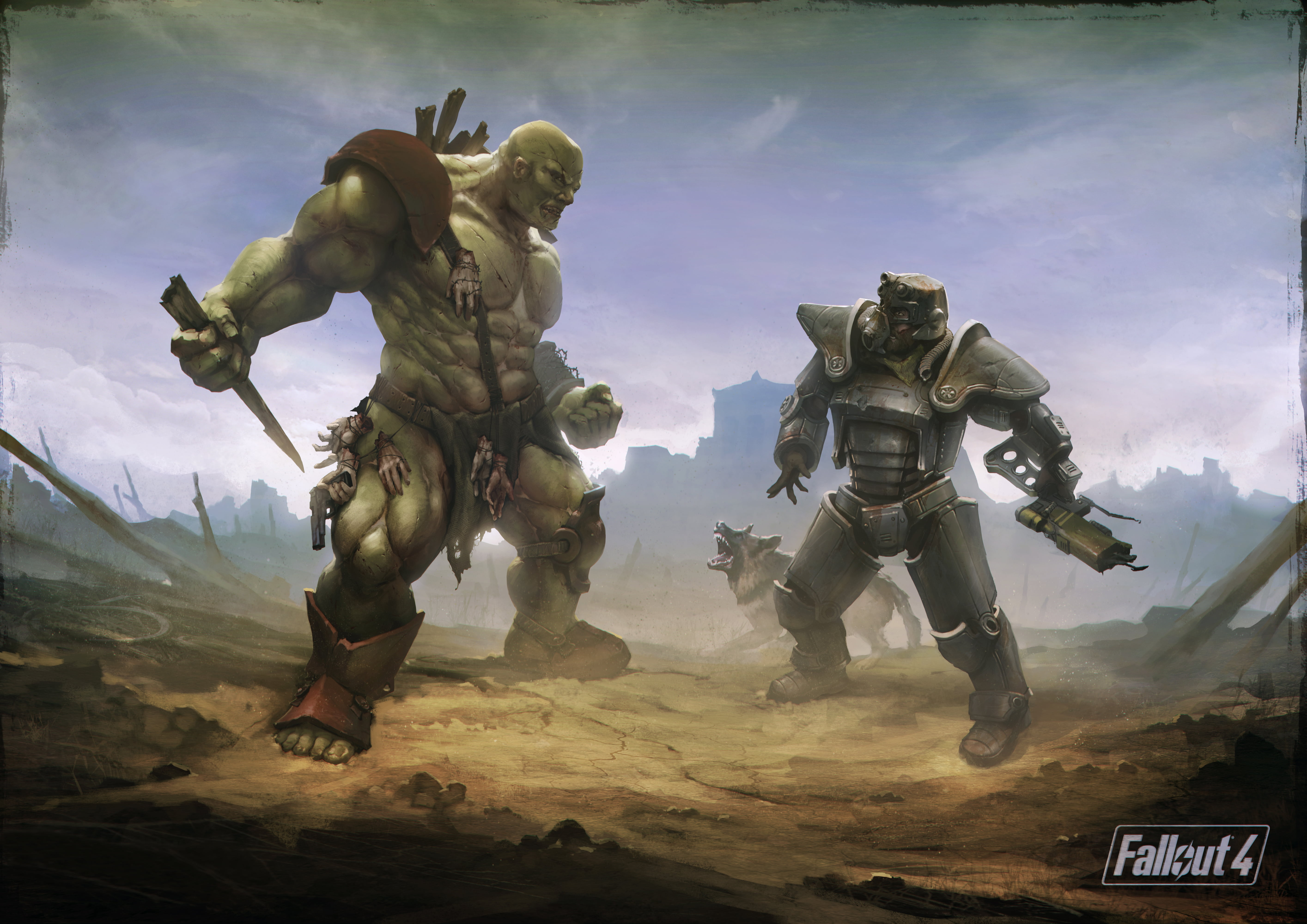 Bethesda Softworks, real people, fantasy, fallout 4, the brotherhood of steel, Heath, motion, group of people, representation, conflict, aggression, outdoors, HD Wallpaper