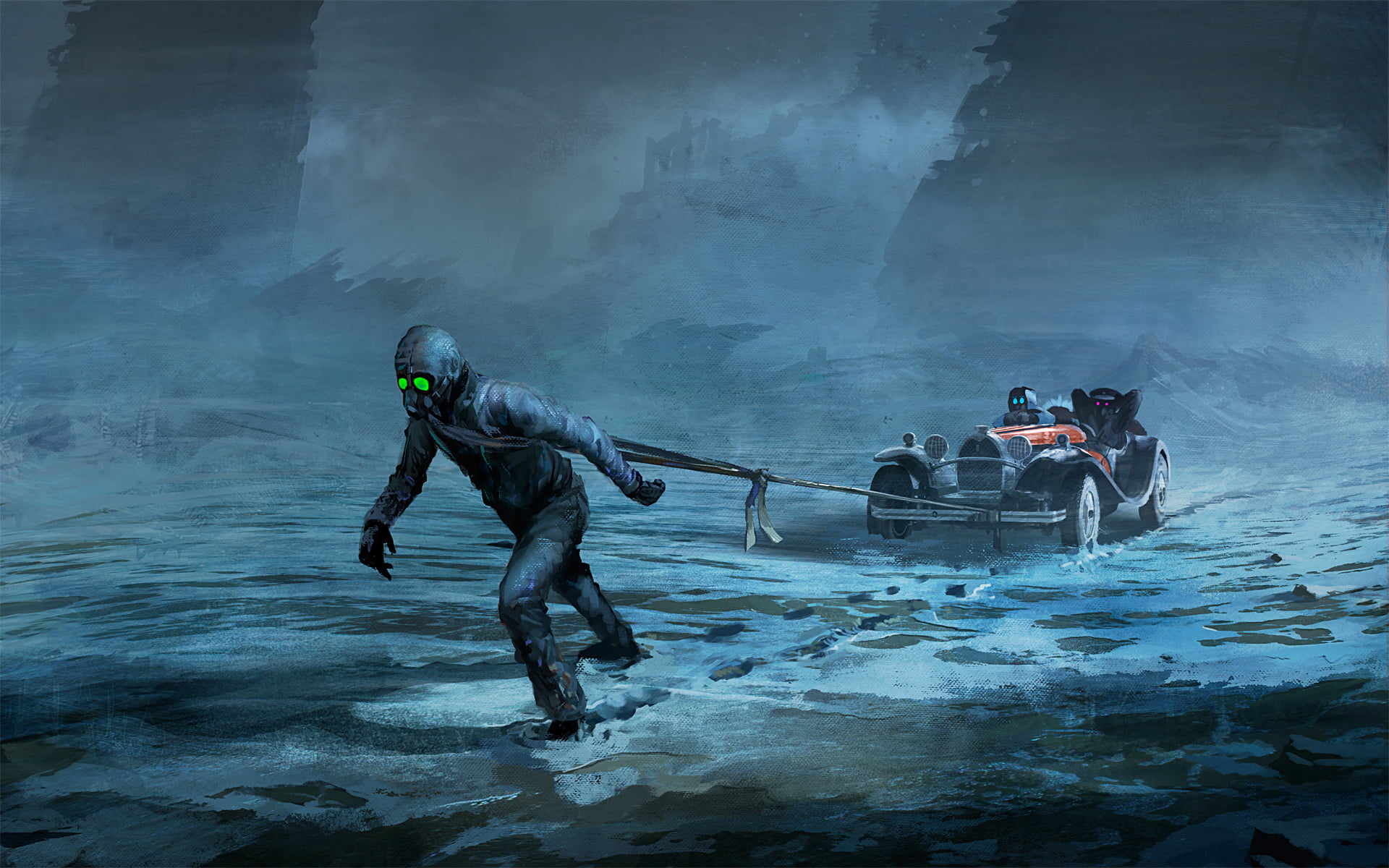 adult, sea, adventure, smoke - physical structure, underwater, group of people, men, 1080P, machine, alexiuss, lifestyles, snow, suit, sport, people, activity, HD Wallpaper