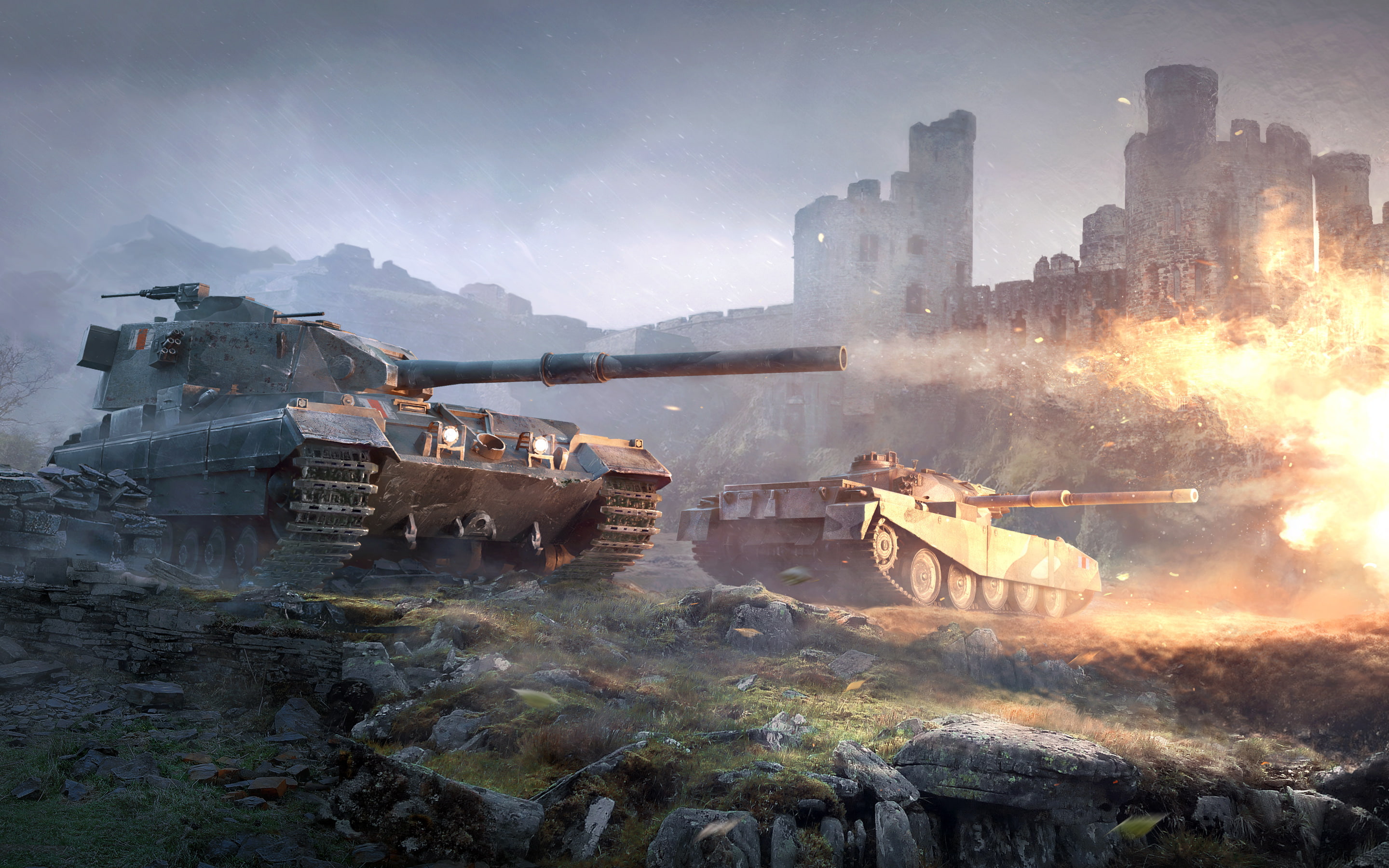 2K, World, Tanks, Destroyers, Tank, British, HD Wallpaper