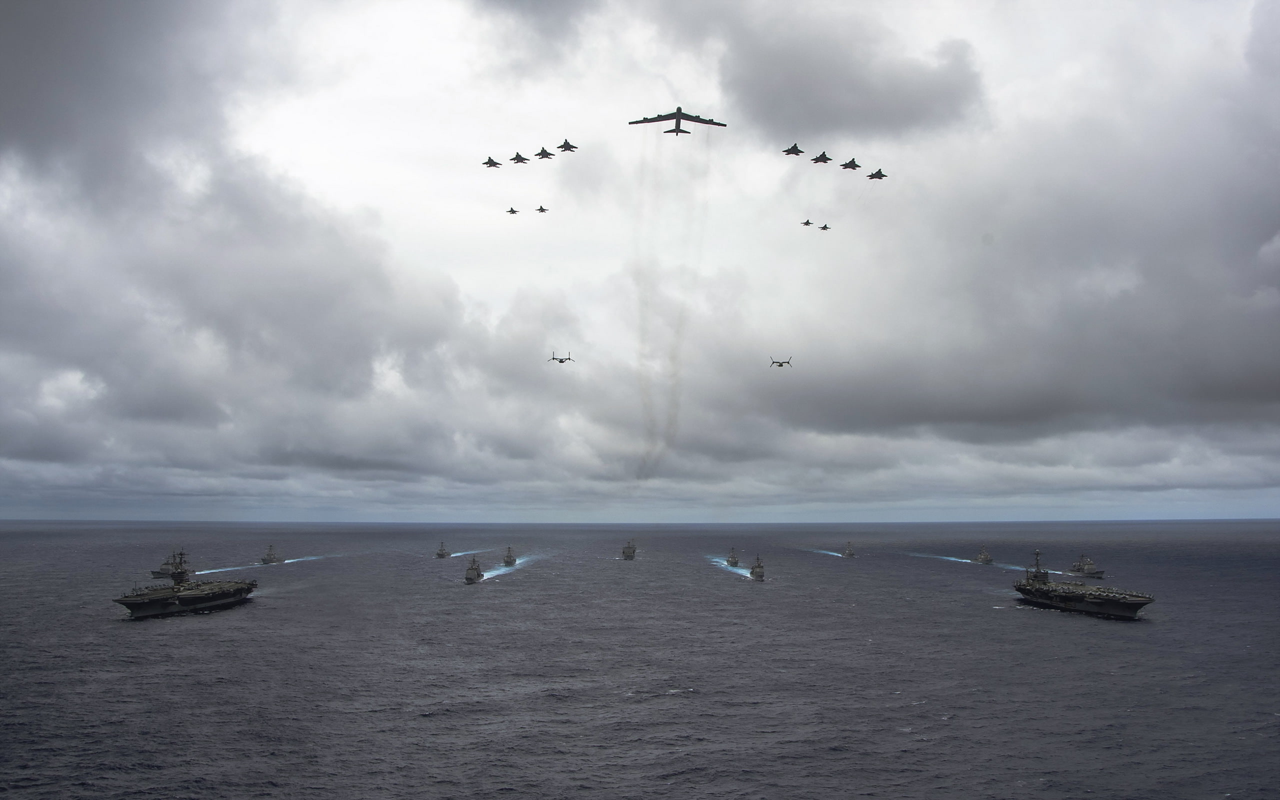Carl Vinson, 2K, Carrier Strike Groups, George Washington, weapons, sea, HD Wallpaper