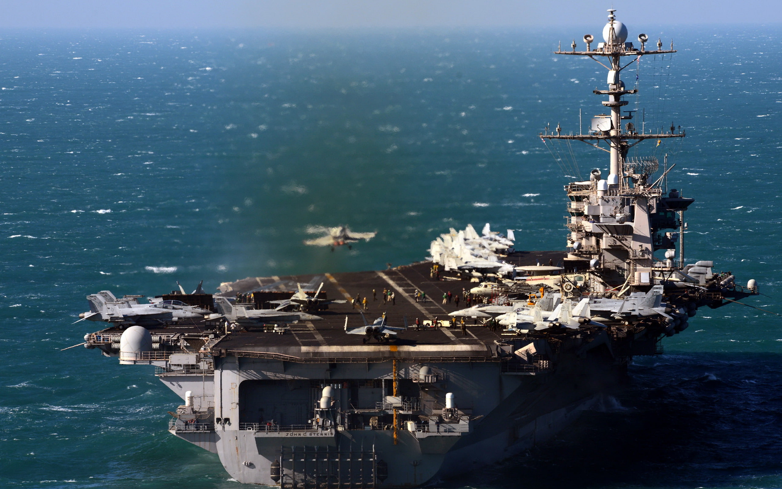 2K, the carrier, USS John C. Stennis, weapons, HD Wallpaper