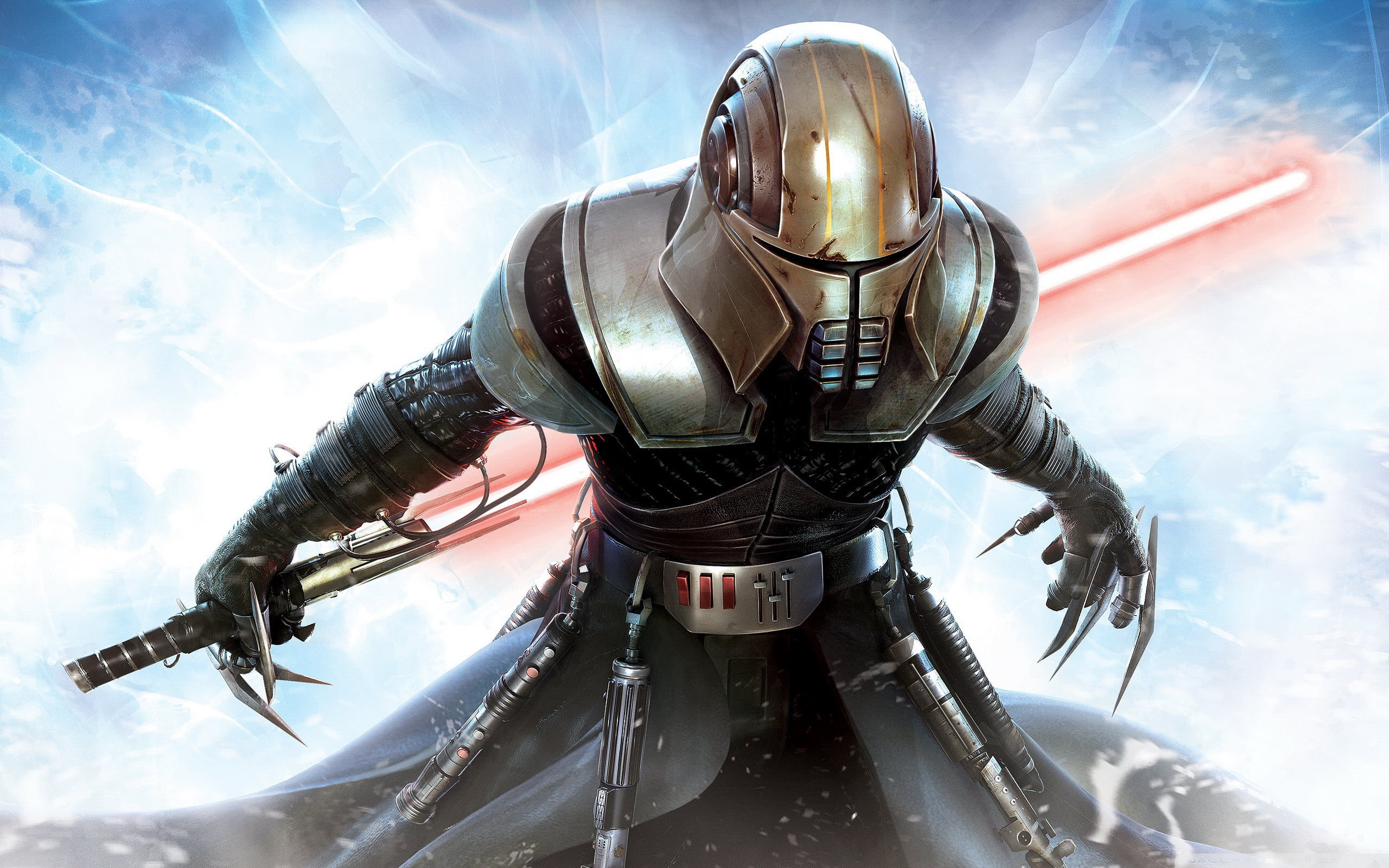 force, games, Star Wars, unleashed, sword, 2K, Starkiller, wars, HD, Lazer, art, video, star, HD Wallpaper