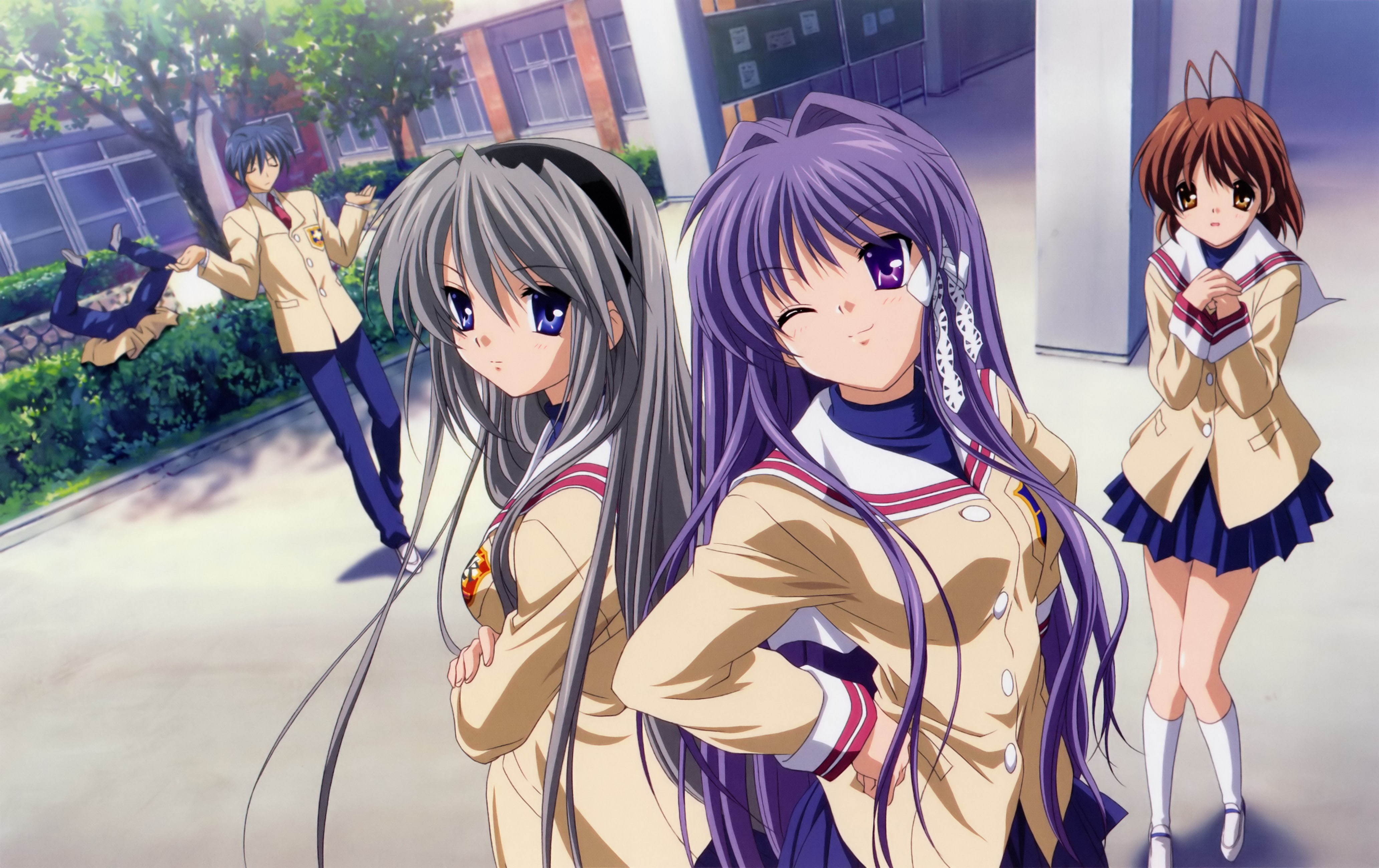 anime girls, anime, 4K, Clannad, HD Wallpaper