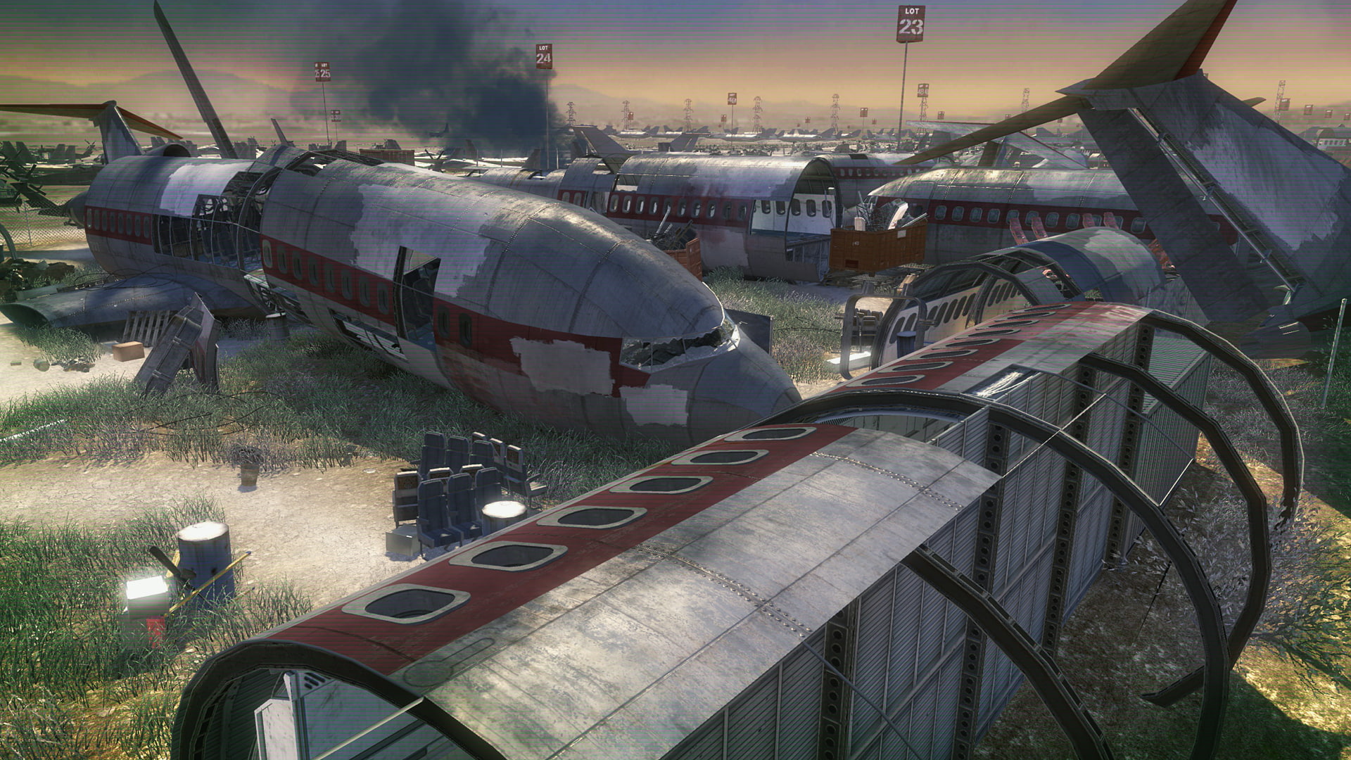 hd, call, duty, 1080P, yard, game, cod, application, junk, video games, planes, airplanes, HD Wallpaper