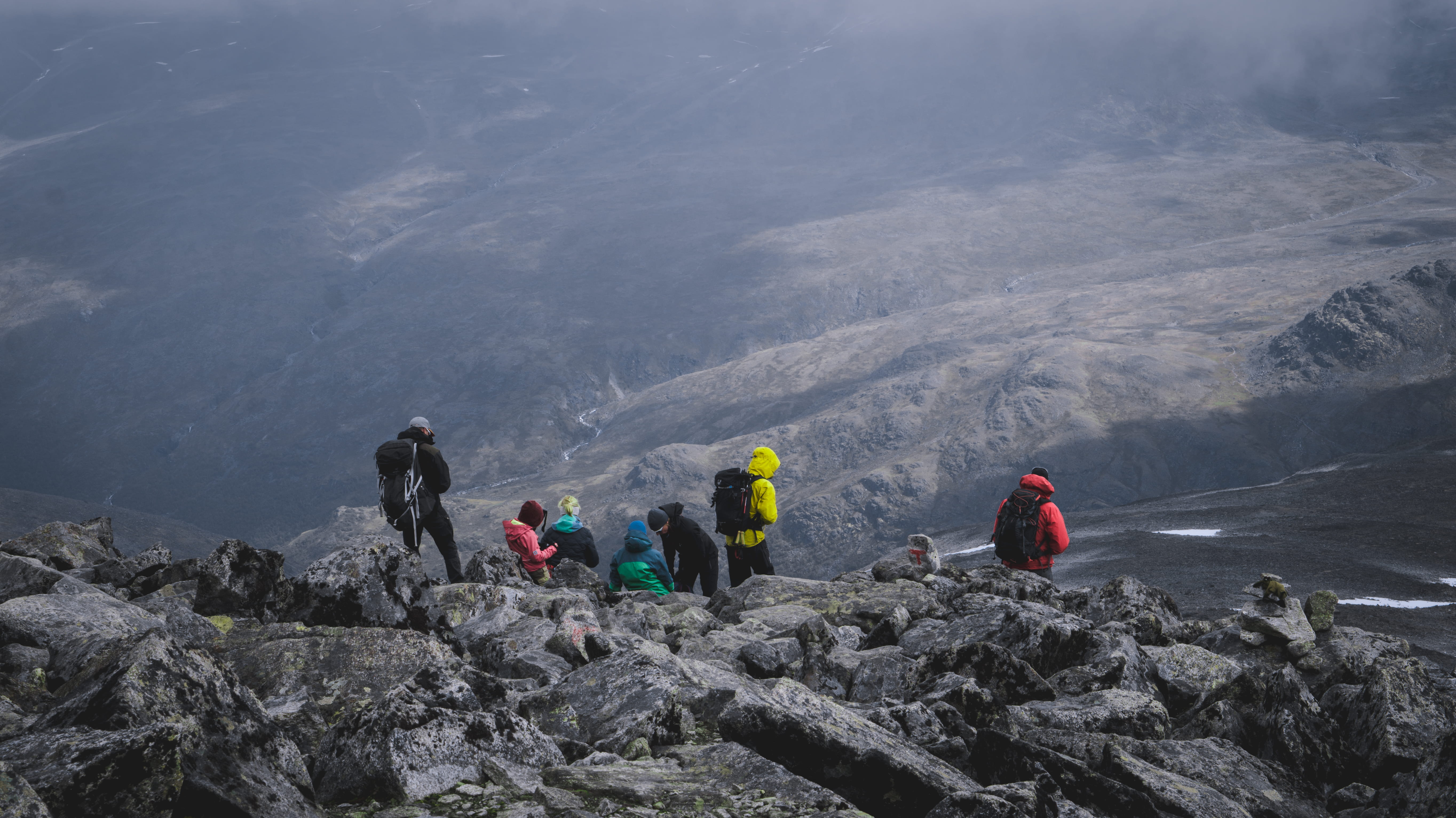 nature, wallaper, wilderness, backpack, mountain range, adventure, rock - object, mountain, real people, arcteryx, day, ambient, norway, warm clothing, HD Wallpaper