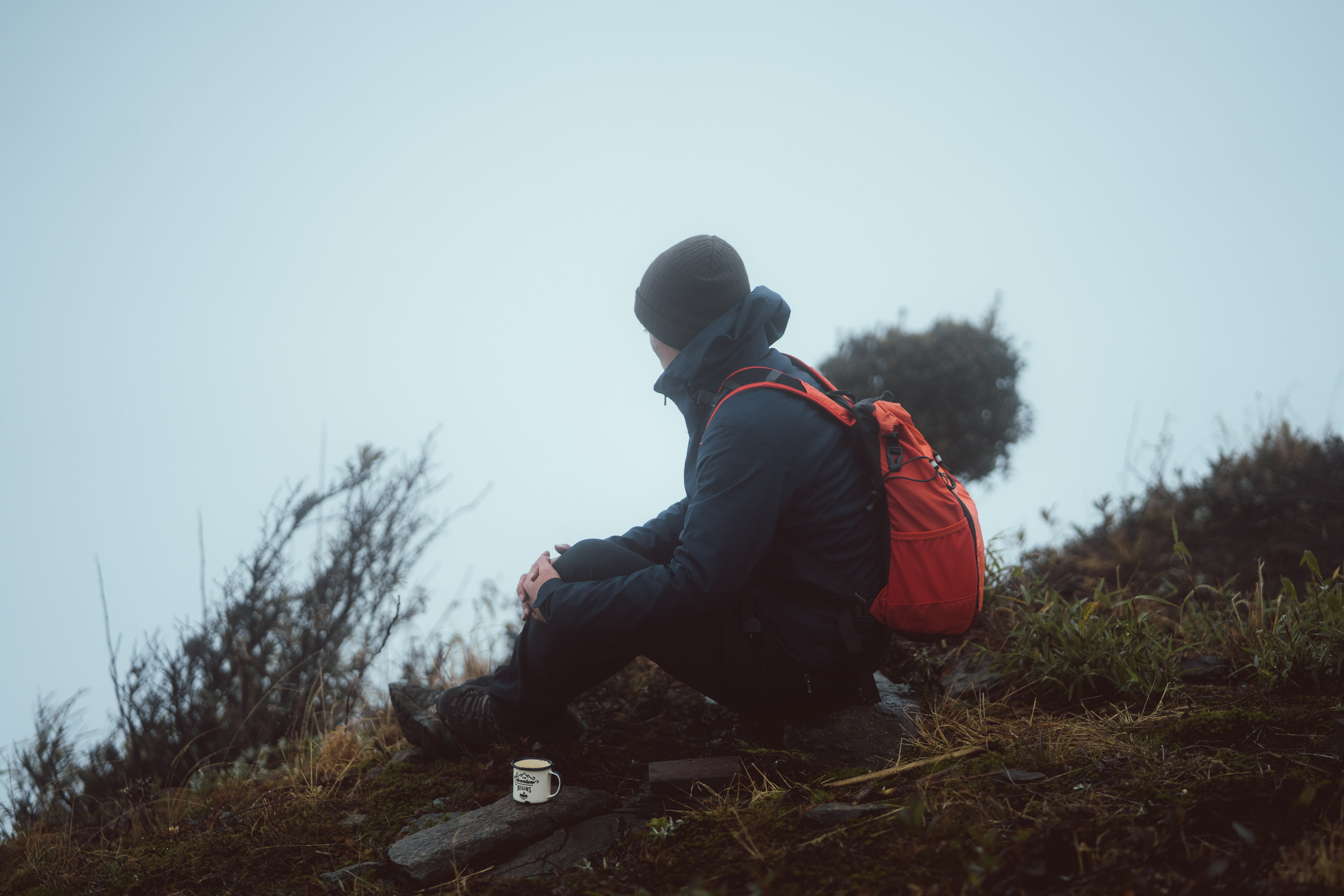 road, field, person, leisure activity, nature, one person, casual clothing, wanderlust, men, coat, shoe, hood - clothing, apparel, outdoors, full length, HD Wallpaper