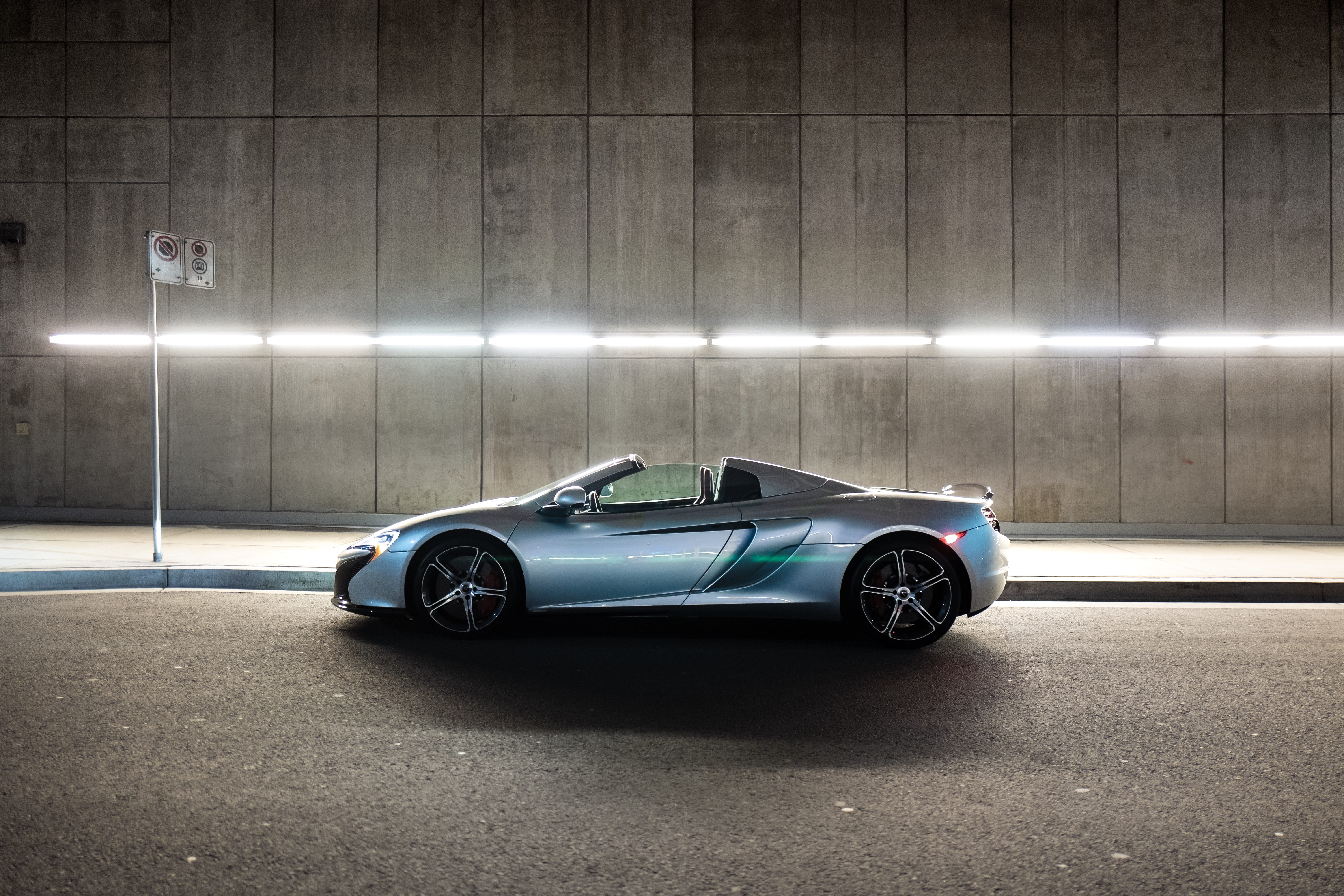 speed, shiny, lights, architecture, outdoors, auto, vehicle, driving, night time, car, asphalt, city, colors, indoors, road, sports car, 5K, automobile, HD Wallpaper