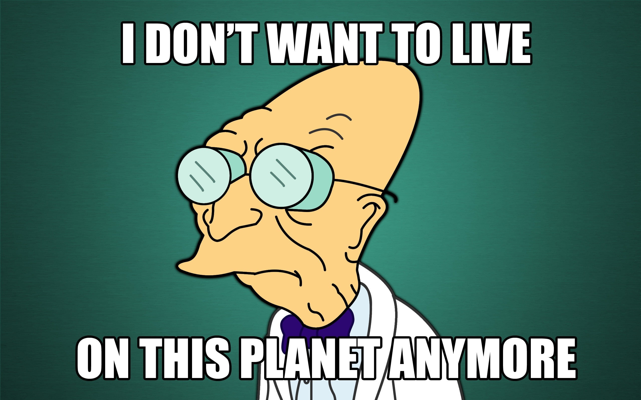 2K, TV, Memes, Simple, Futurama, Professor Farnsworth, HD Wallpaper