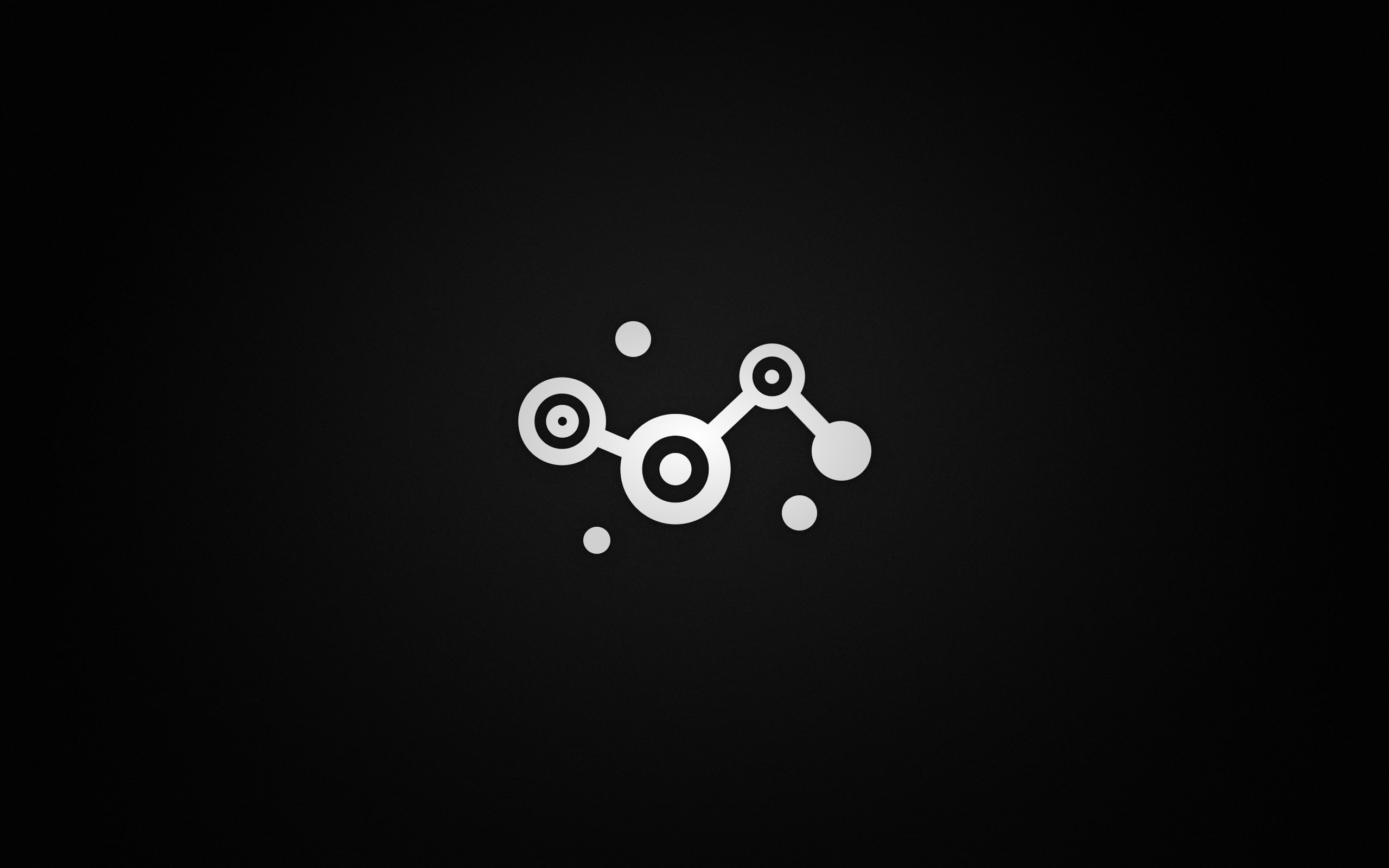 circles, Black, x, hd, minimalistic, art, white, 2K, HD Wallpaper