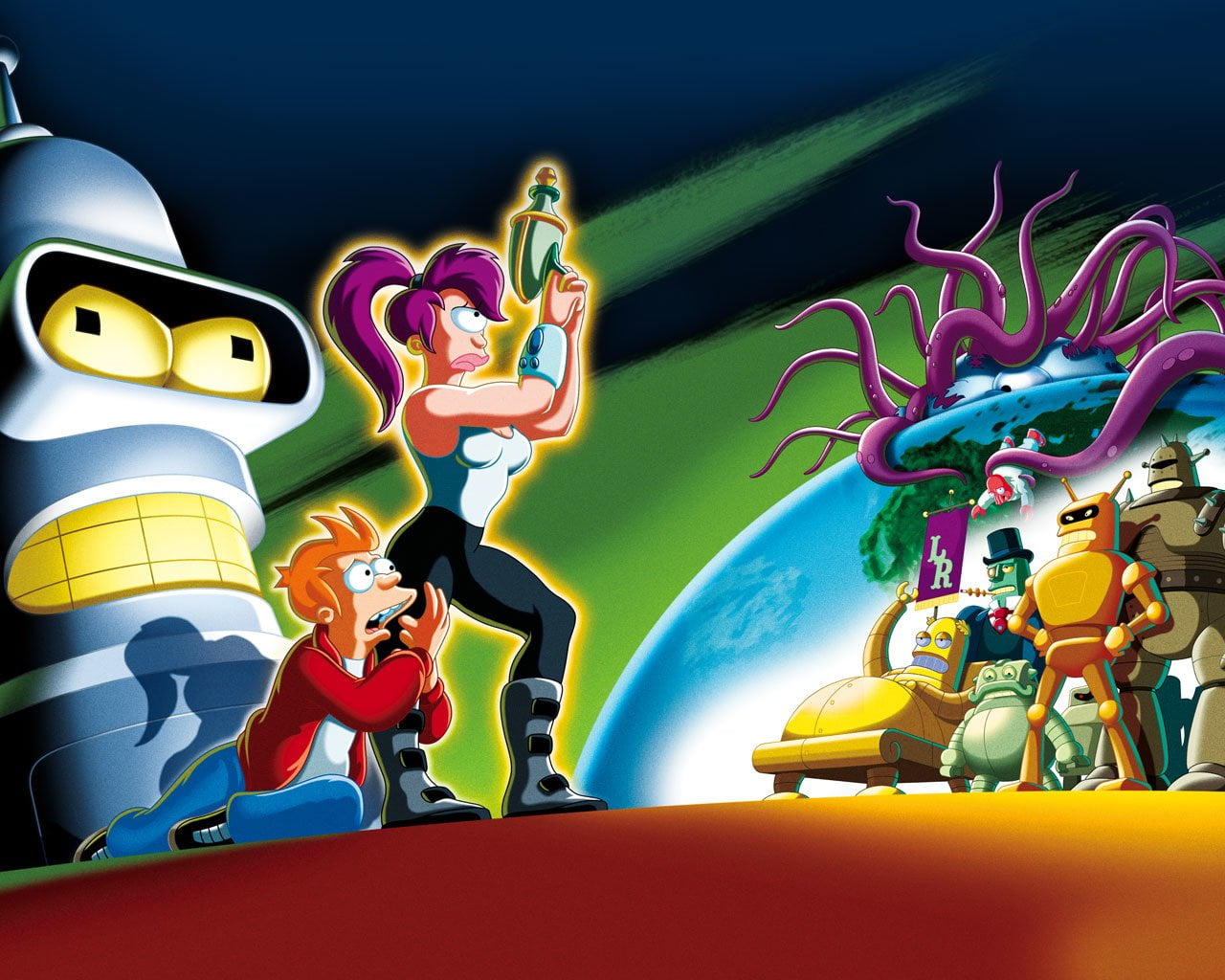 illustration, arts culture and entertainment, 720P, cartoon, no people, toy, representation, human representation, figurine, art and craft, Leela (Futurama), HD Wallpaper