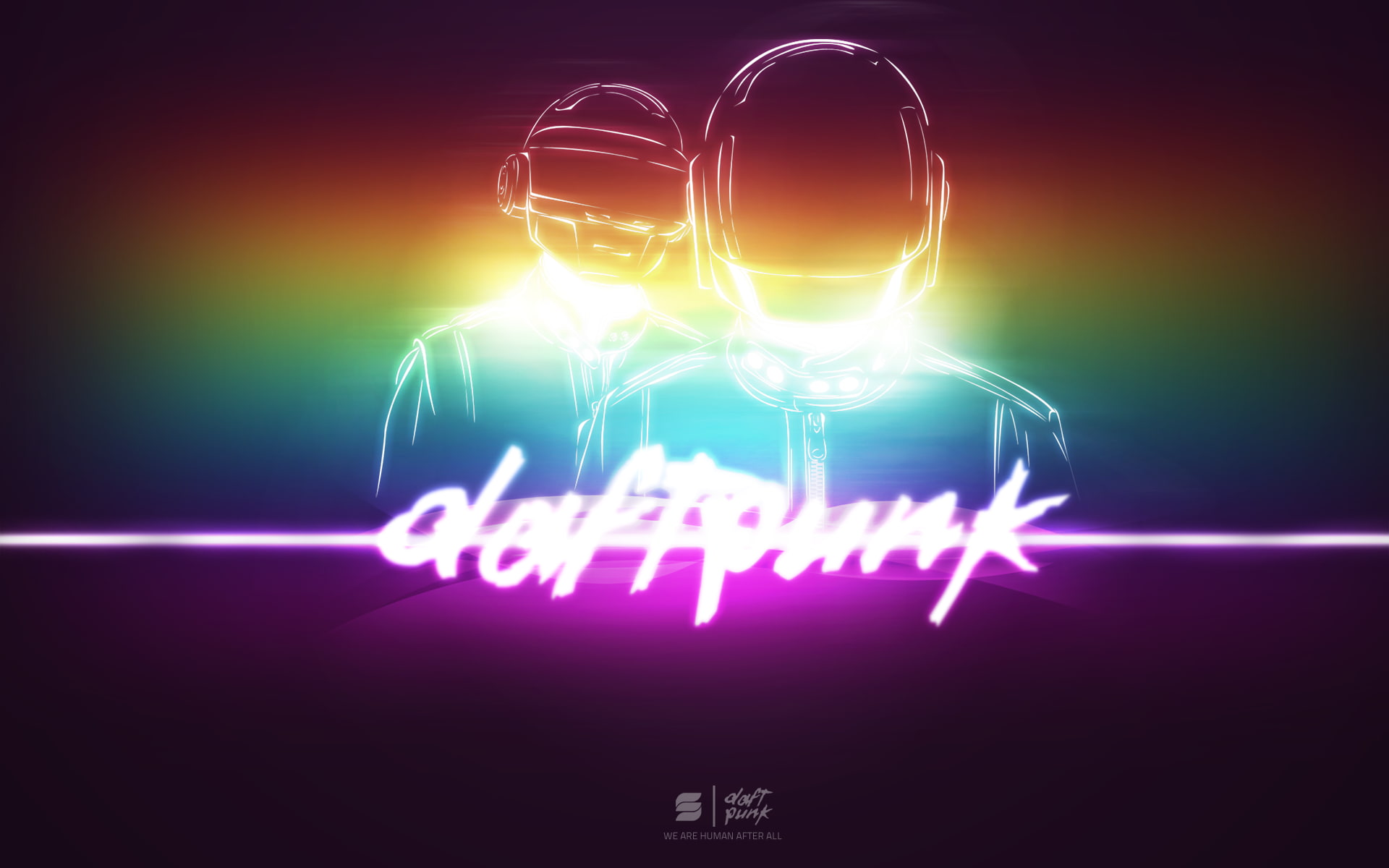 digital art, music, 1080P, Daft Punk, HD Wallpaper