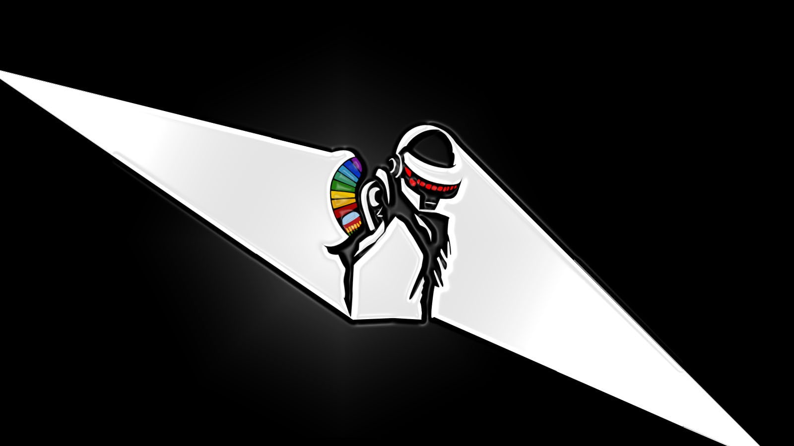 communication, mountain, extreme sports, one person, 720P, young adult, full length, motion, studio shot, transportation, black color, adult, Daft Punk, HD Wallpaper