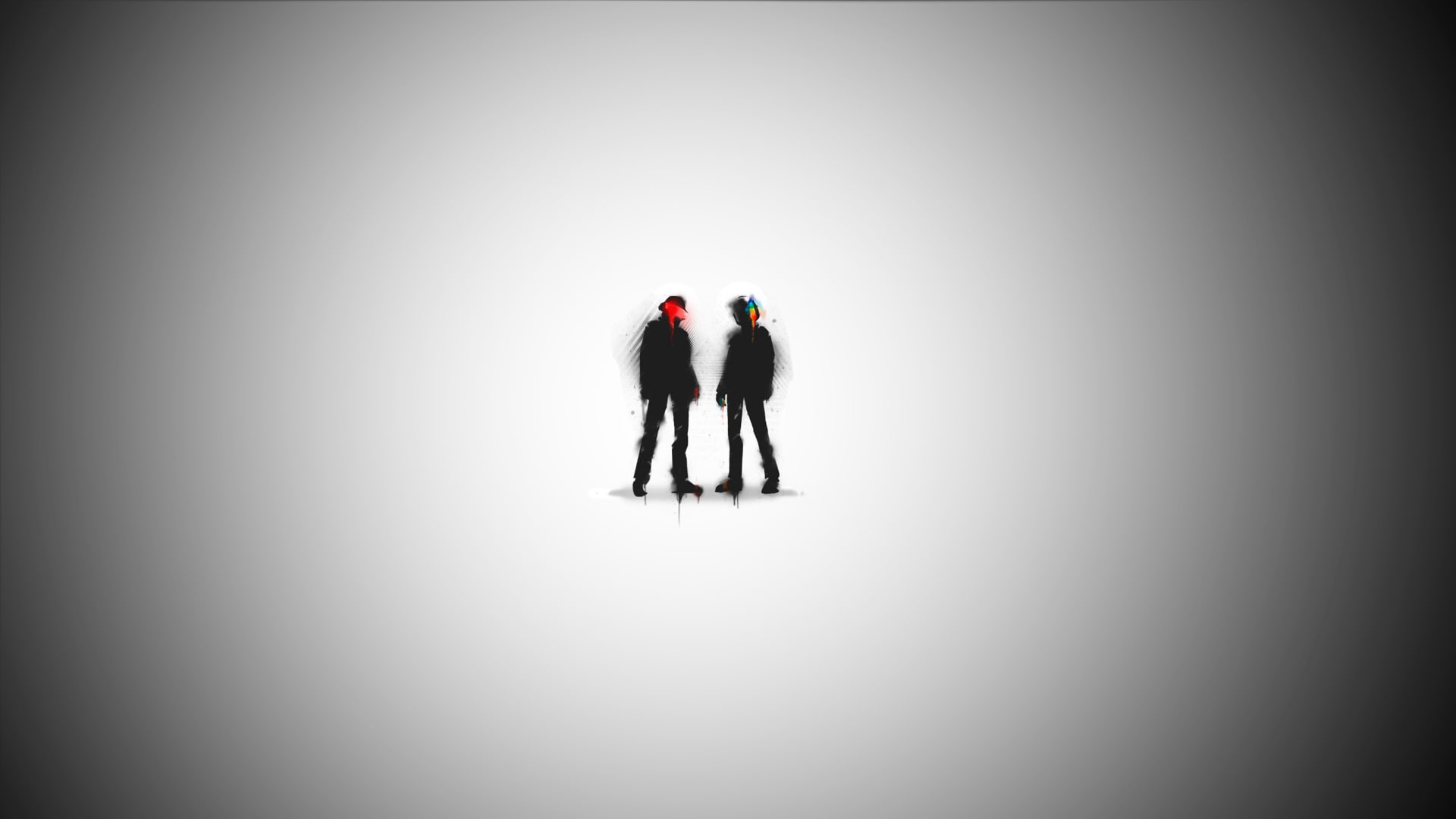 digital art, artwork, 1080P, music, Daft Punk, minimalism, simple, HD Wallpaper