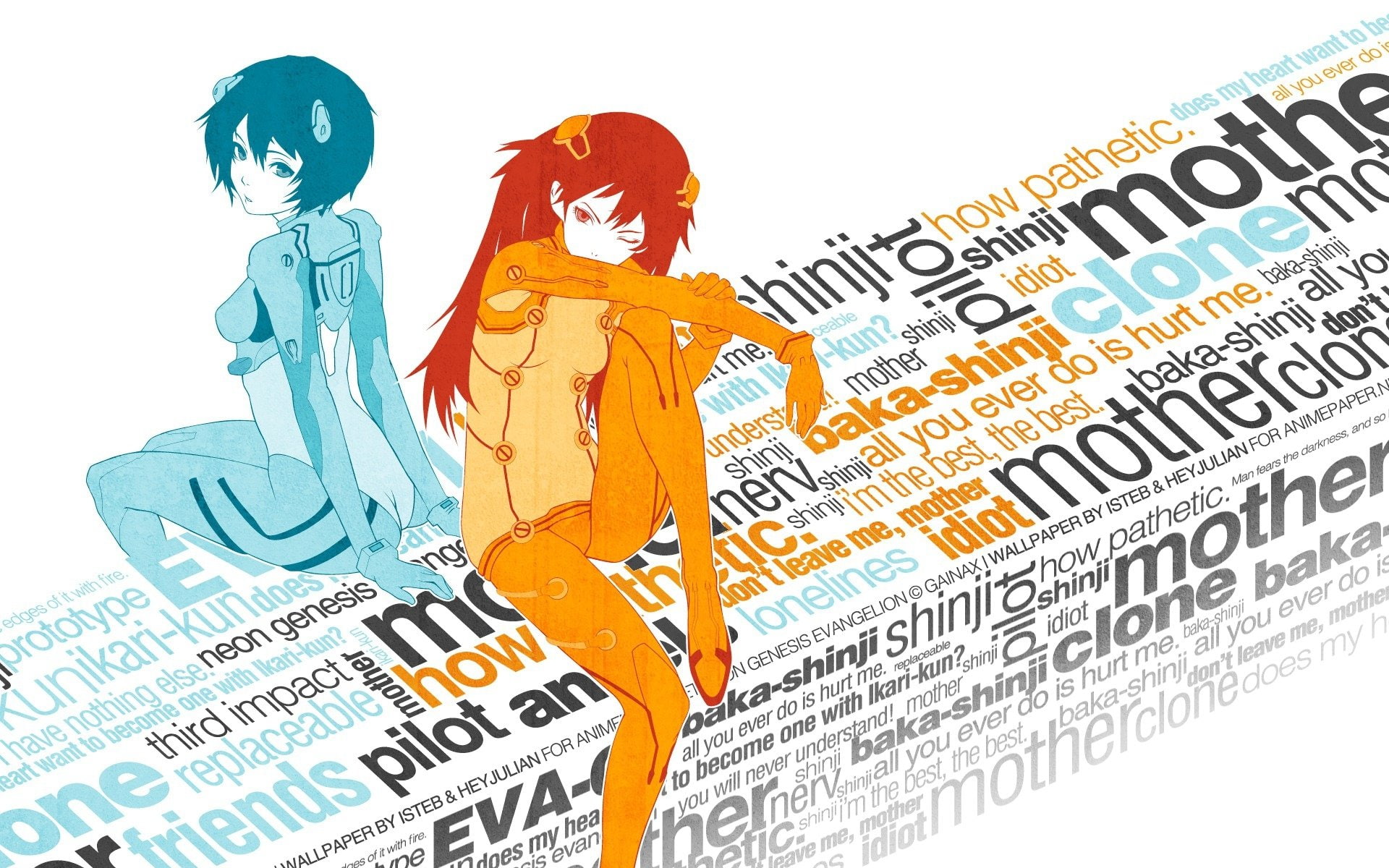Evangelion, 1080P, Evangelion: 2.0 You Can (Not) Advance, Neon Genesis Evangelion, Rei Ayanami, Asuka Langley Sohryu, HD Wallpaper