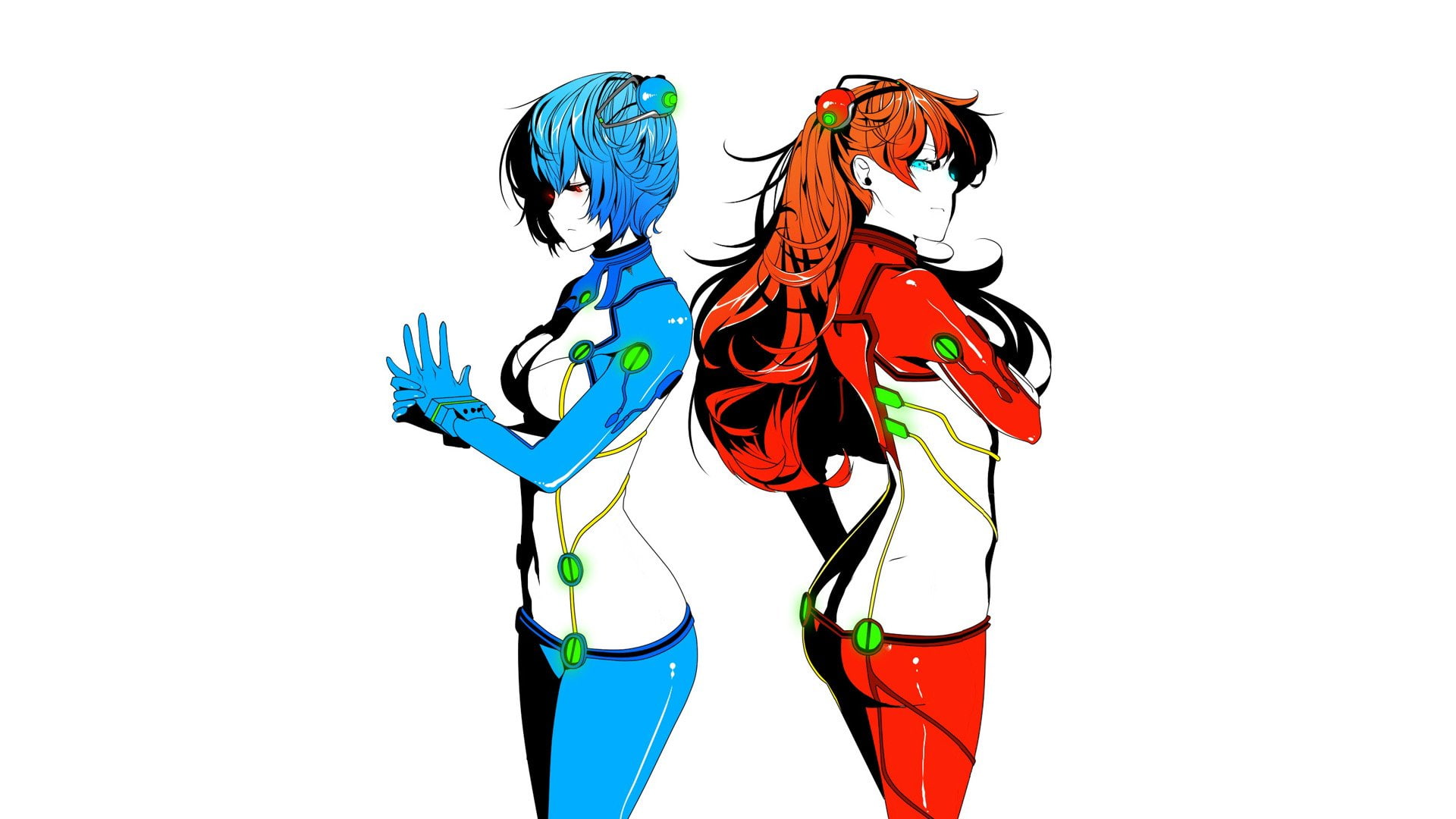 Evangelion, 1080P, Rei Ayanami, Evangelion: 2.0 You Can (Not) Advance, Asuka Langley Sohryu, HD Wallpaper