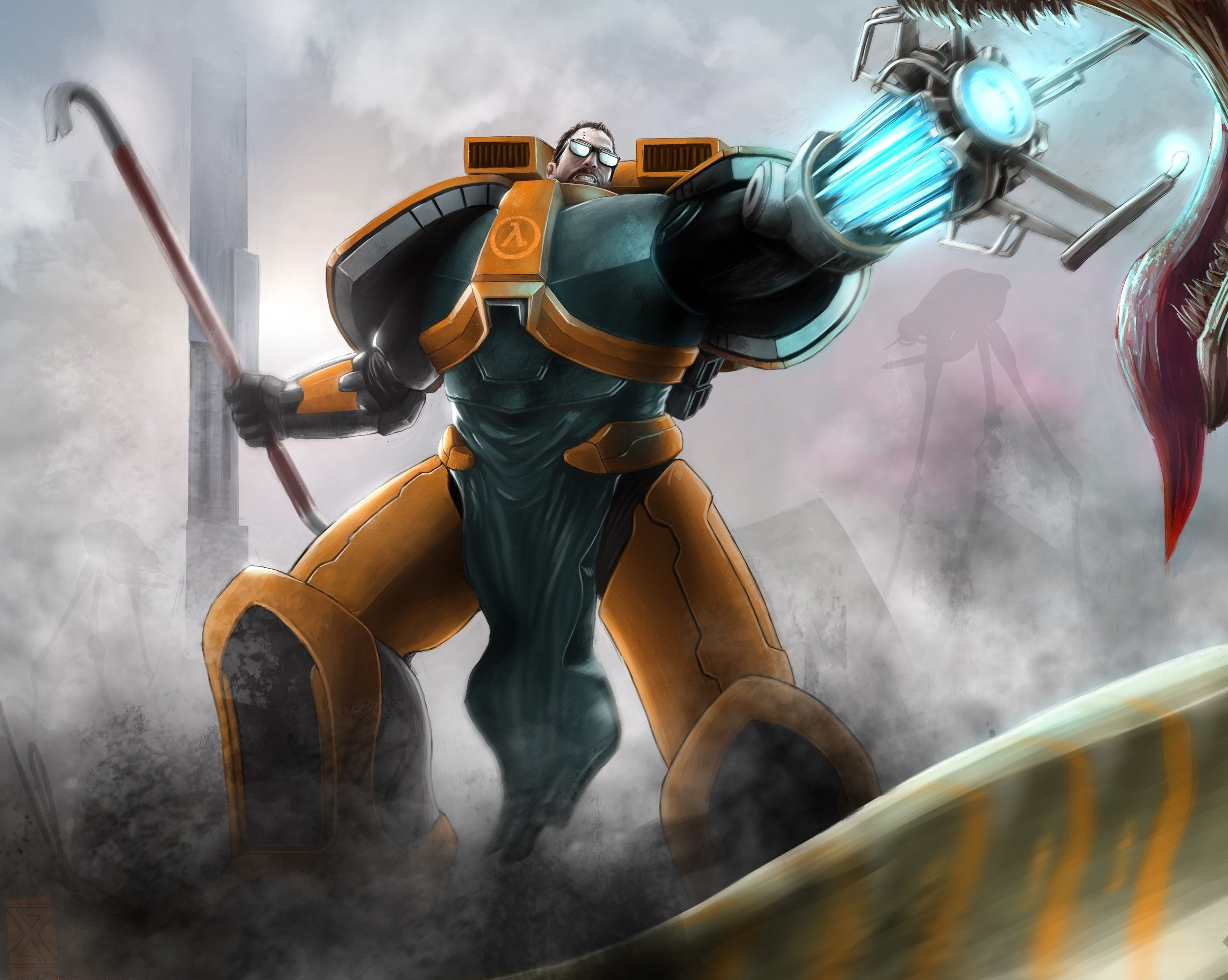 video games, Half-Life 2, artwork, 2K, HD Wallpaper