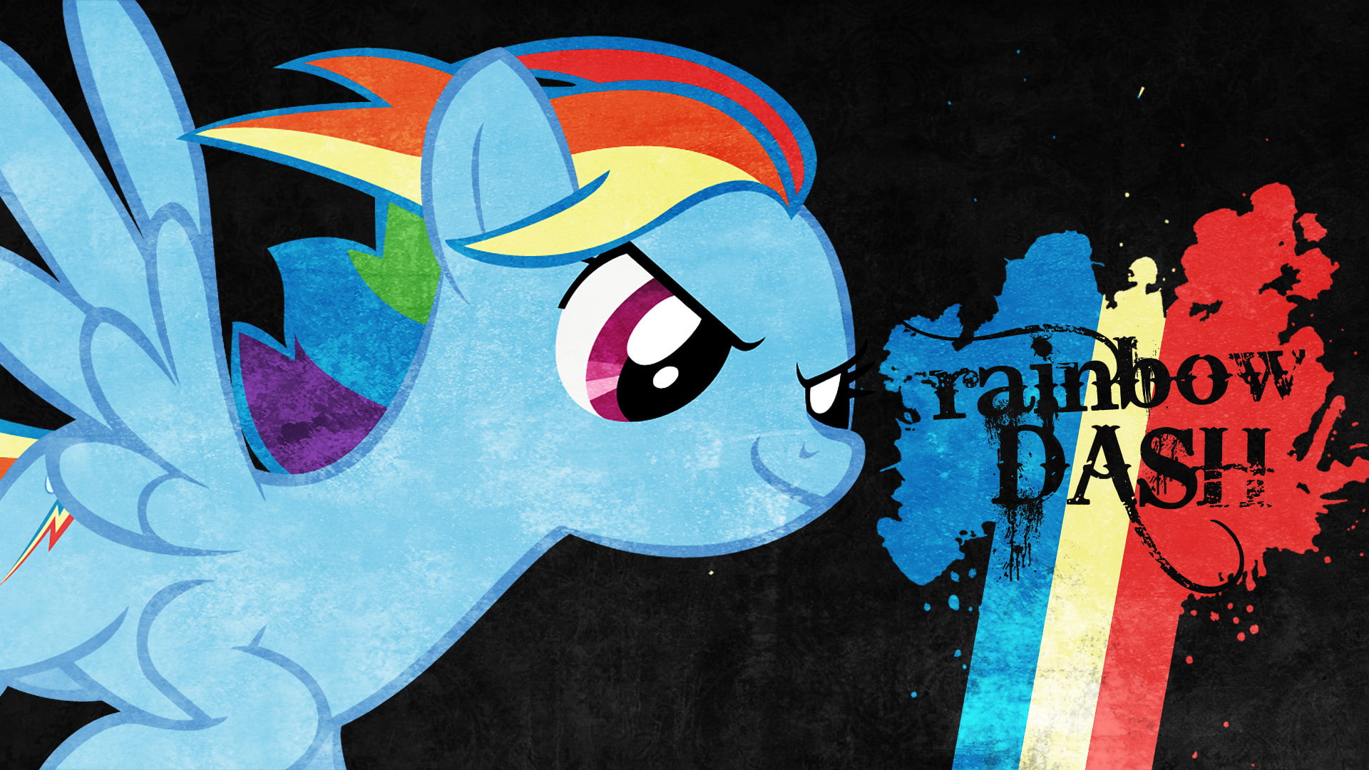 1080P, little, my, rainbow, pony, cartoon/comic, dash, hd, HD Wallpaper
