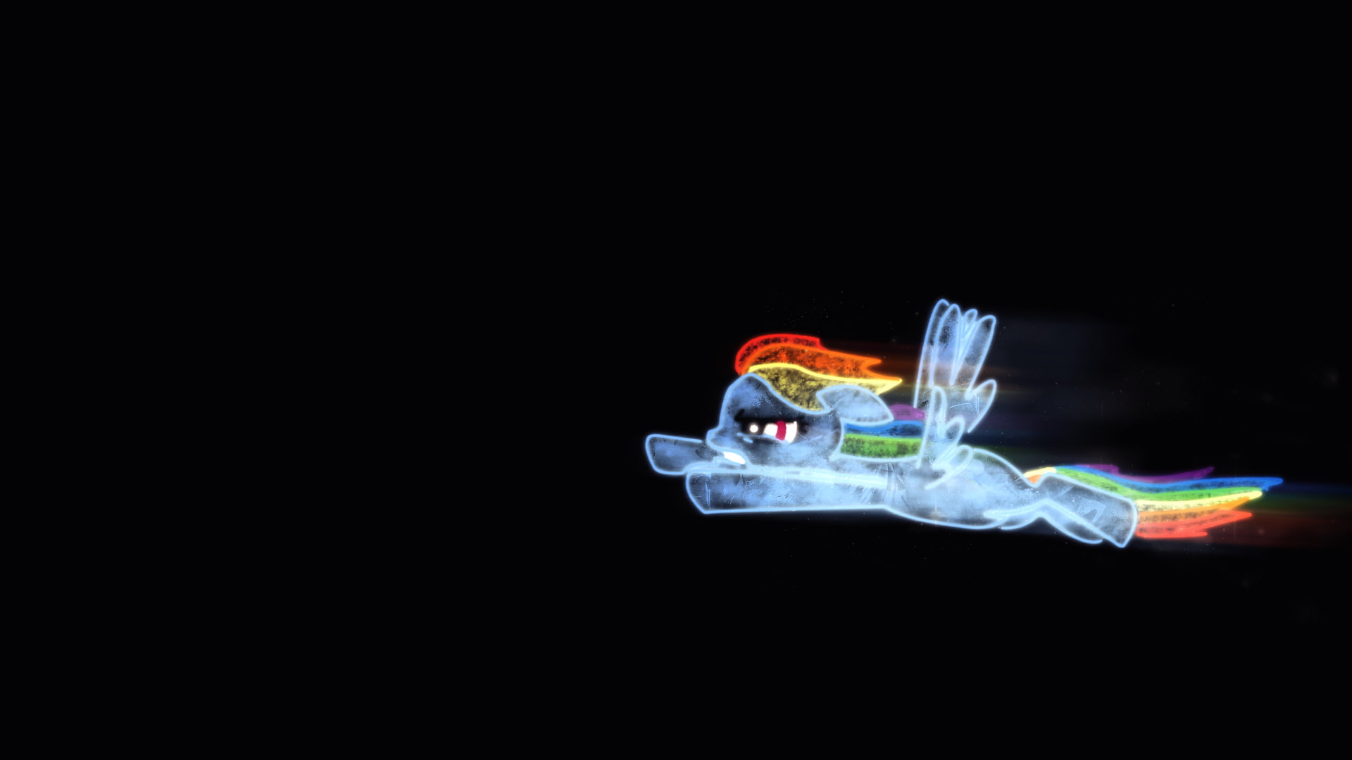 black, rainbow, my, pony, cartoon/comic, hd, little, dash, 1080P, HD Wallpaper