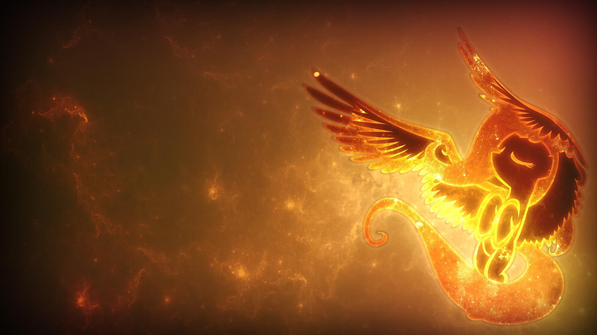friendship-is-magic, cartoon, fluttershy, my-little-pony, 1080P, fire, HD Wallpaper