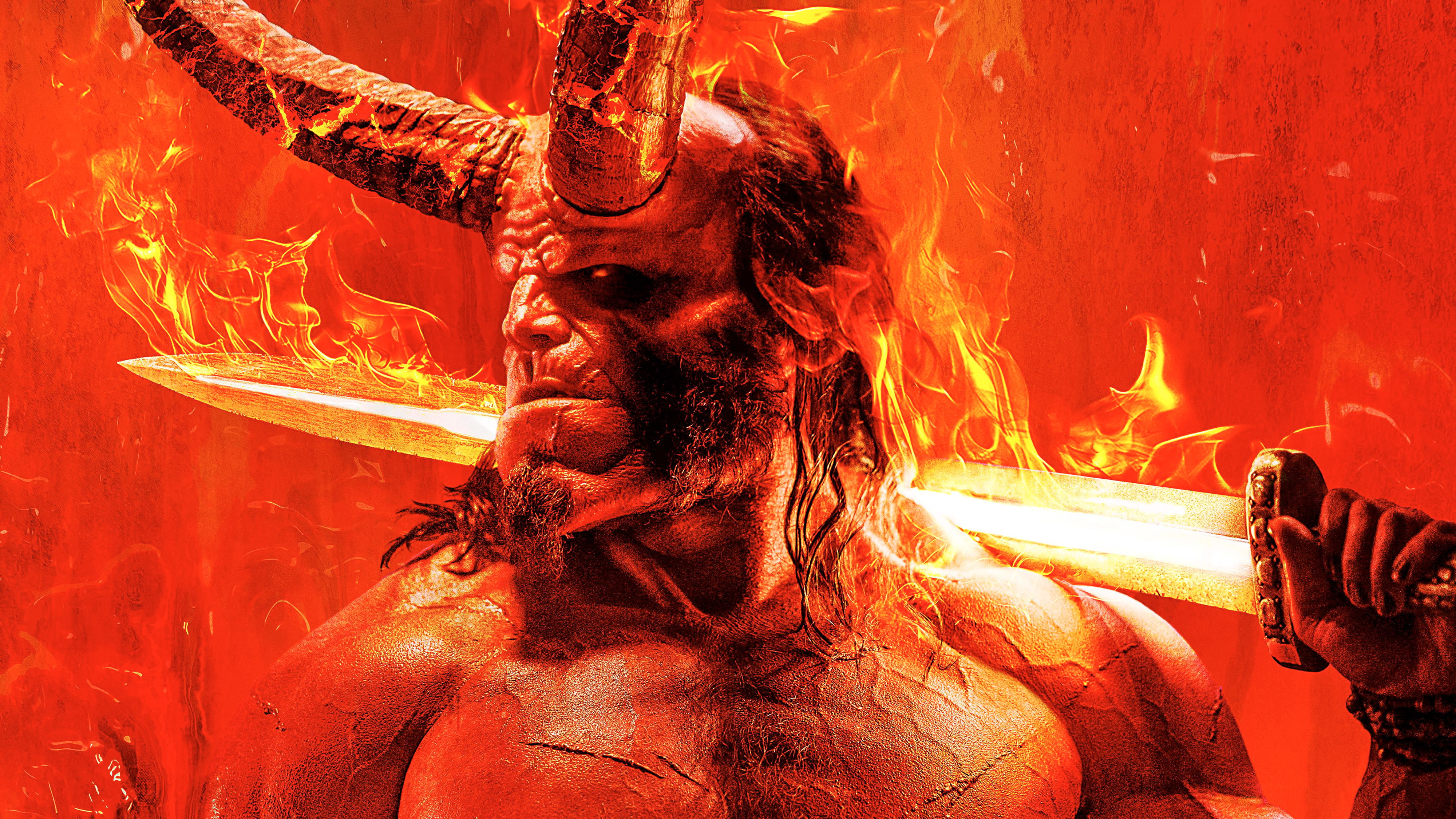 4K, 4K, 2019, Hellboy, HD Wallpaper