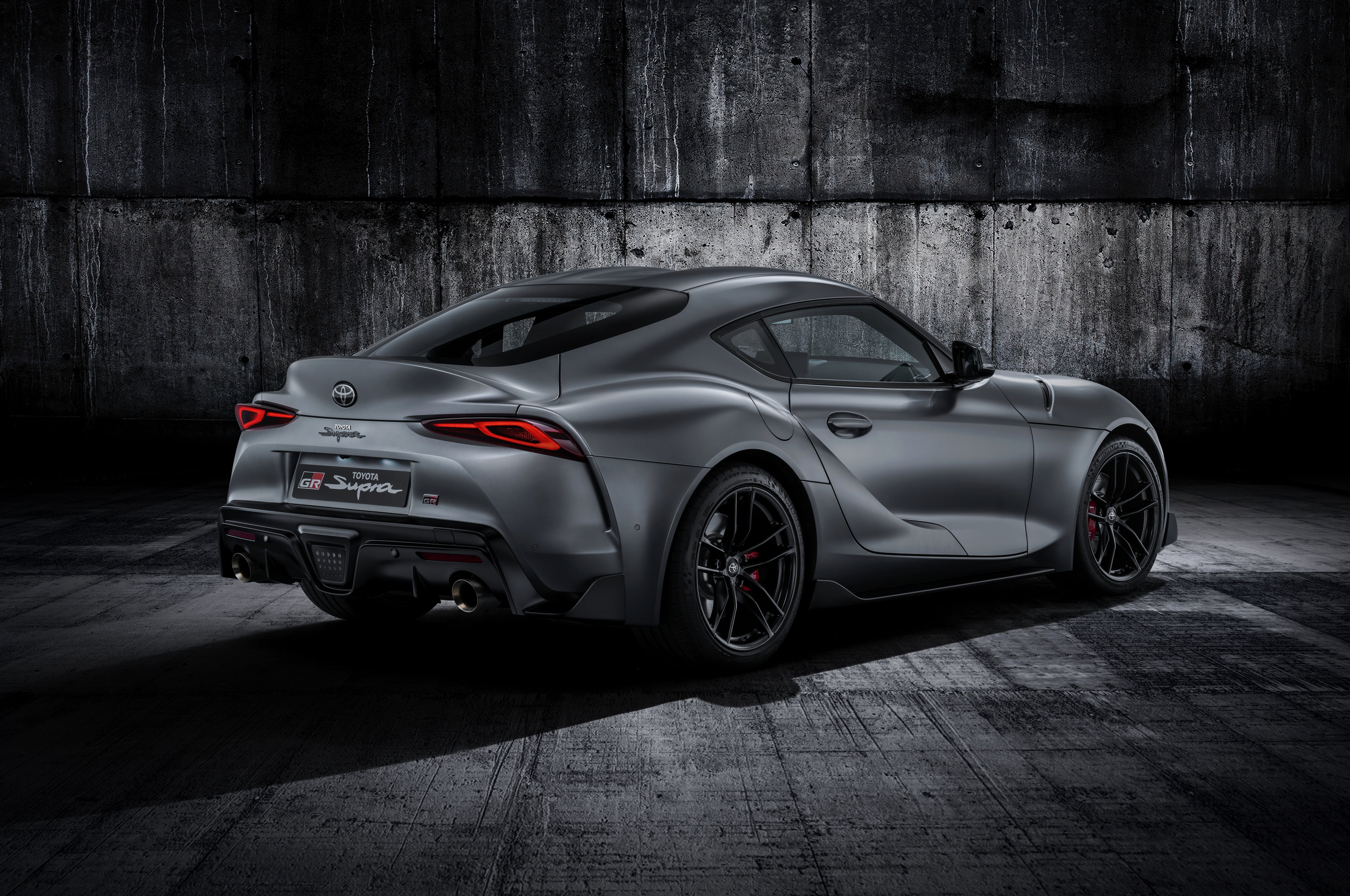 2019, background, Gazoo Racing, A90, the fifth generation, Supra, side, mkV, Toyota, GR Above, 4K, coupe, back, double, mk5, HD Wallpaper
