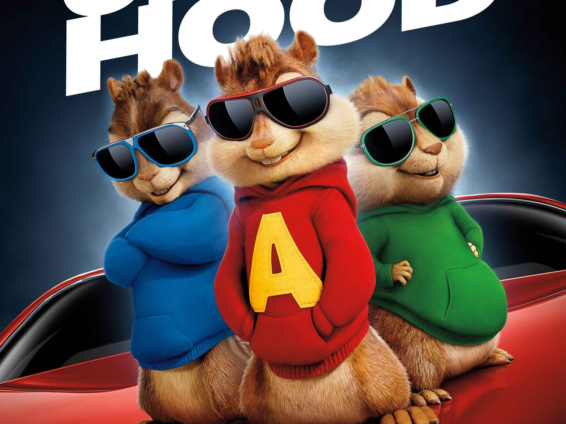 Chipmunks, 1080P, chip, Road, Alvin, HD Wallpaper