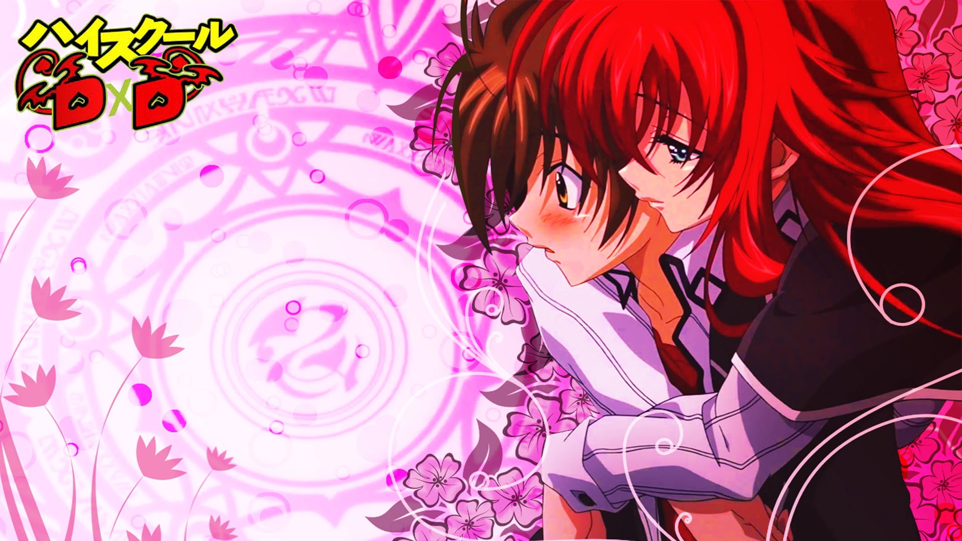 fashion, art and craft, choice, illuminated, beauty, 1080P, women, pattern, anime, make-up, close-up, nightlife, High School DxD, anime girls, Gremory Rias, HD Wallpaper