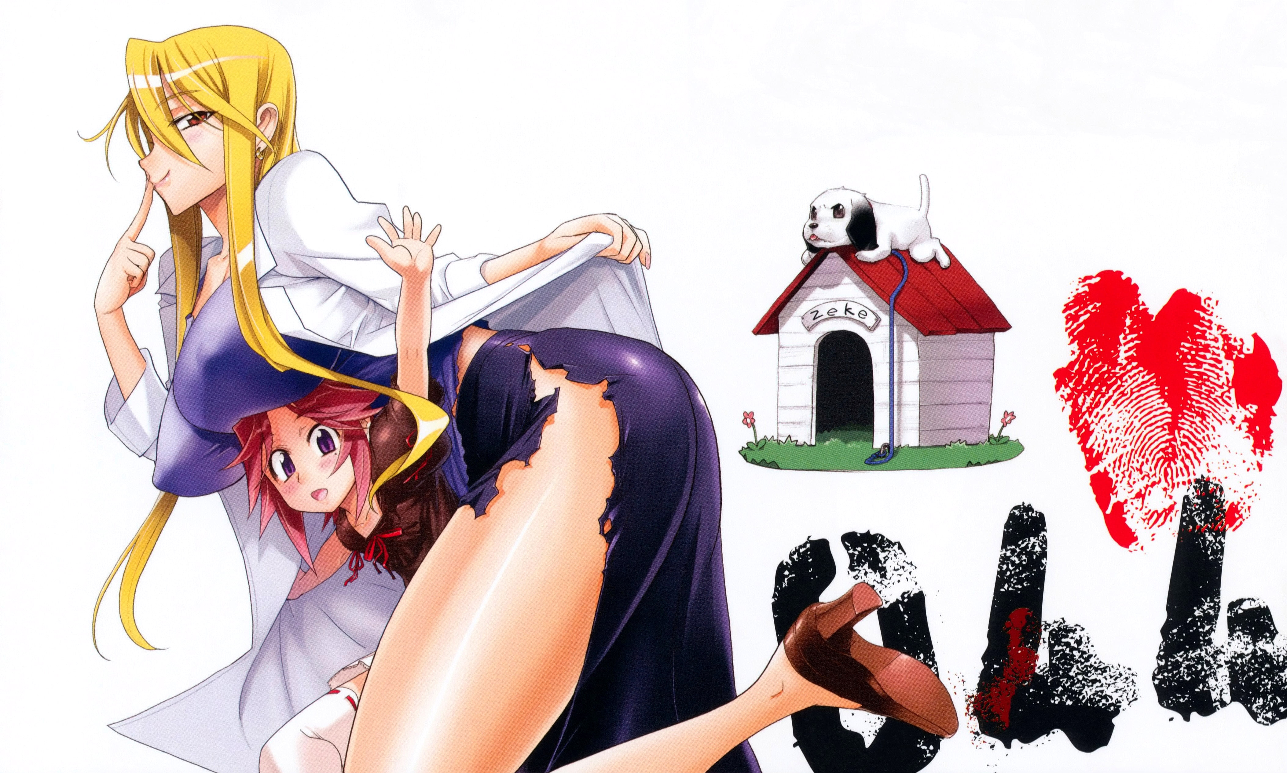 anime girls, anime, Satou Shouji, 4K, Highschool of the Dead, HD Wallpaper
