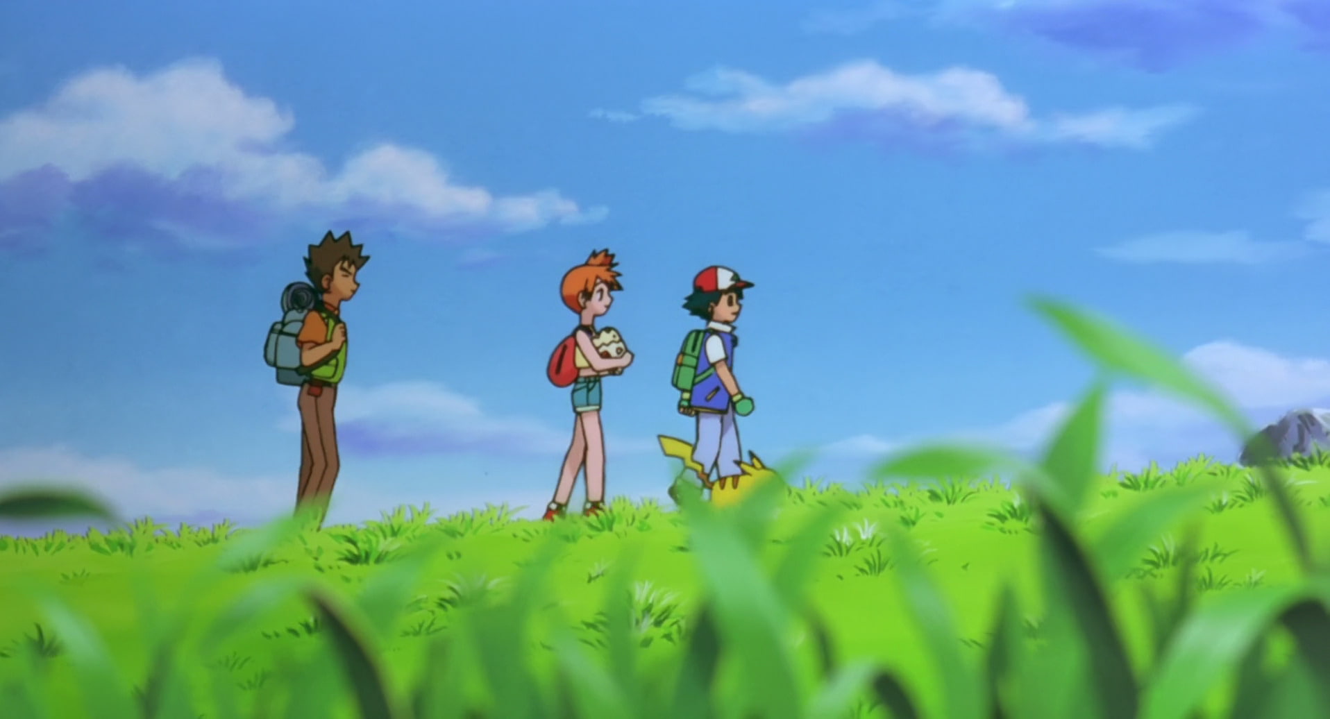 Pokémon: The First Movie, 720P, Pikachu, Brock (Pokémon), Movie, Misty (Pokémon), Ash (Pokémon), HD Wallpaper