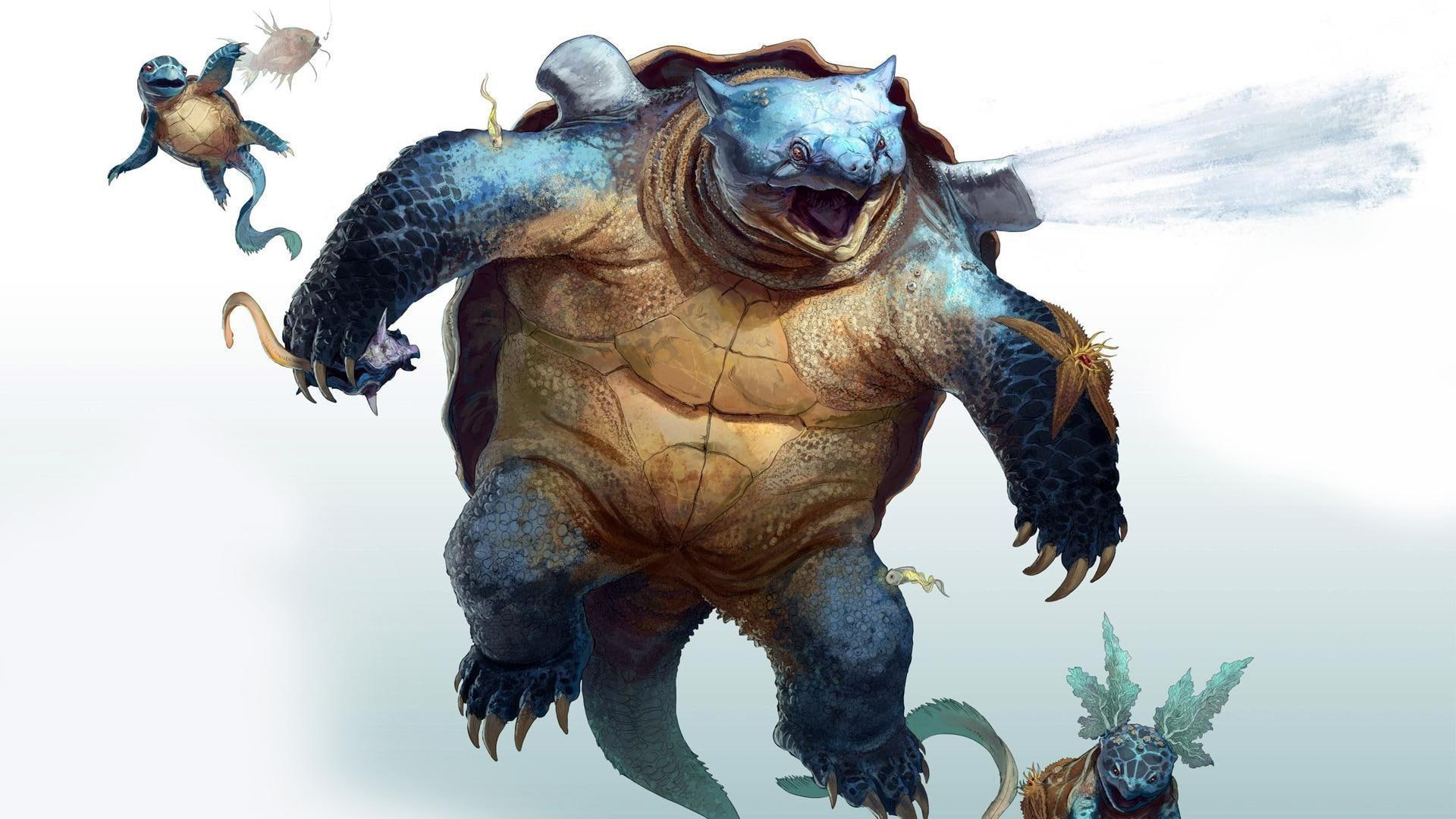 d, pokemon, 1080P, squirtle, blastoise, 1920x1080, anime, wartortle, HD Wallpaper