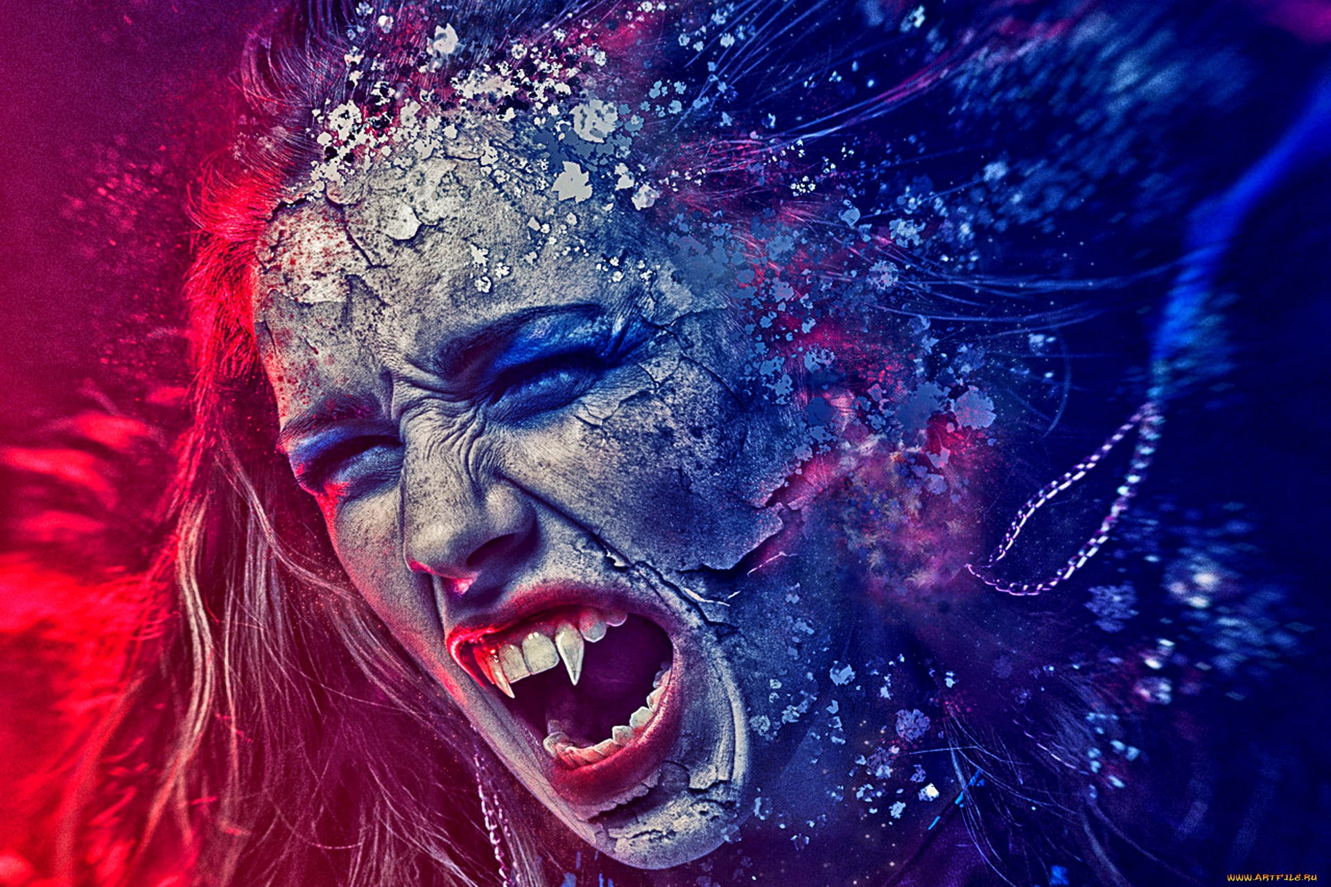 1080P, artwork, dark fantasy, vampires, HD Wallpaper