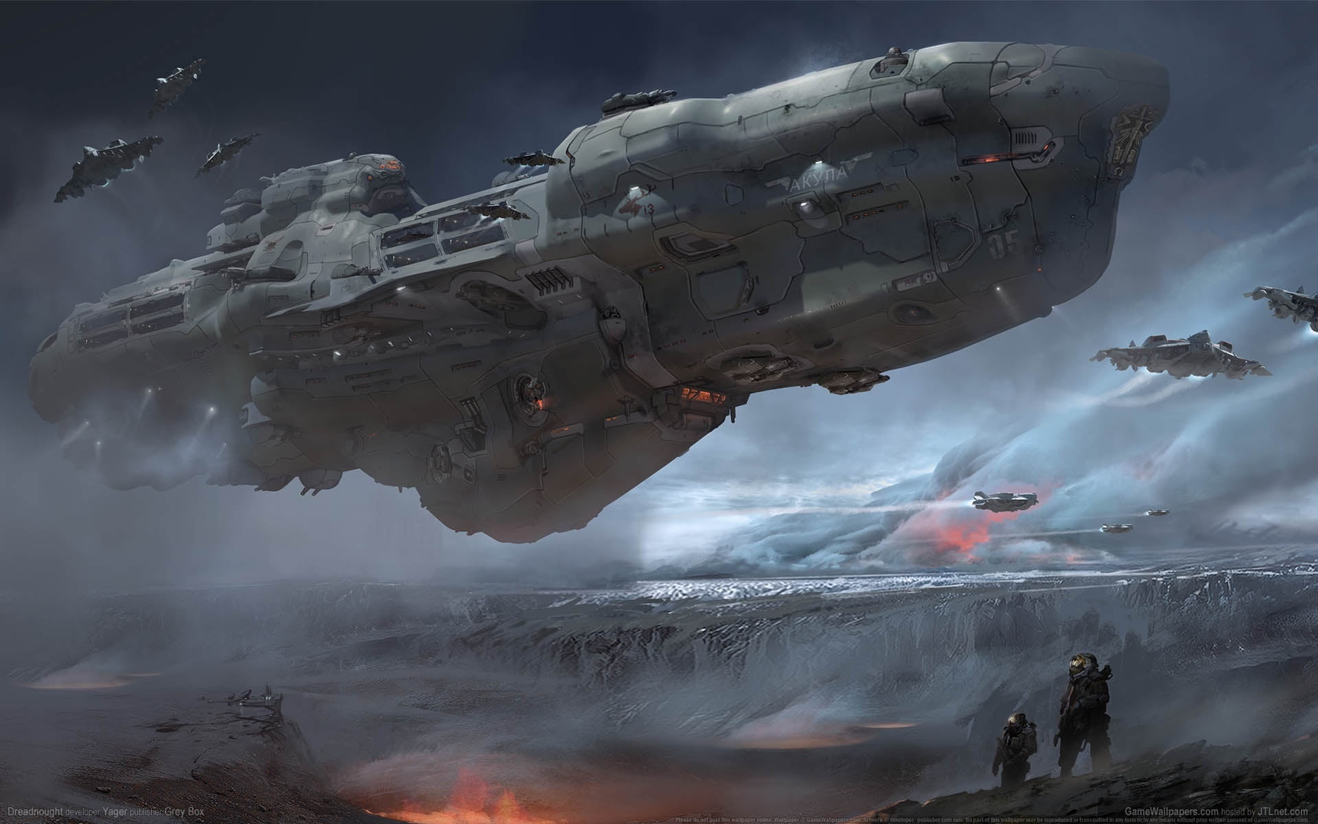 weapon, day, sea, cloud - sky, screenshot, water, no people, flying, outdoors, danger, beauty in nature, game, nature, war, disaster, burning, HD Wallpaper