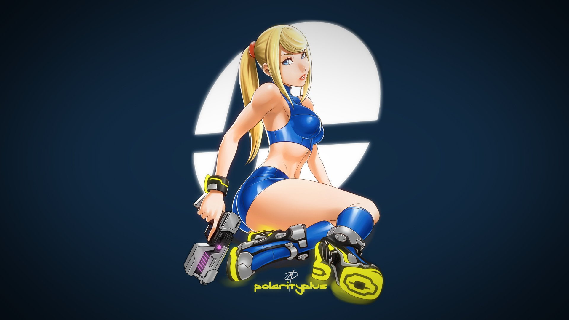 bros, aran, 1080P, super, smash, samus, metroid, HD Wallpaper