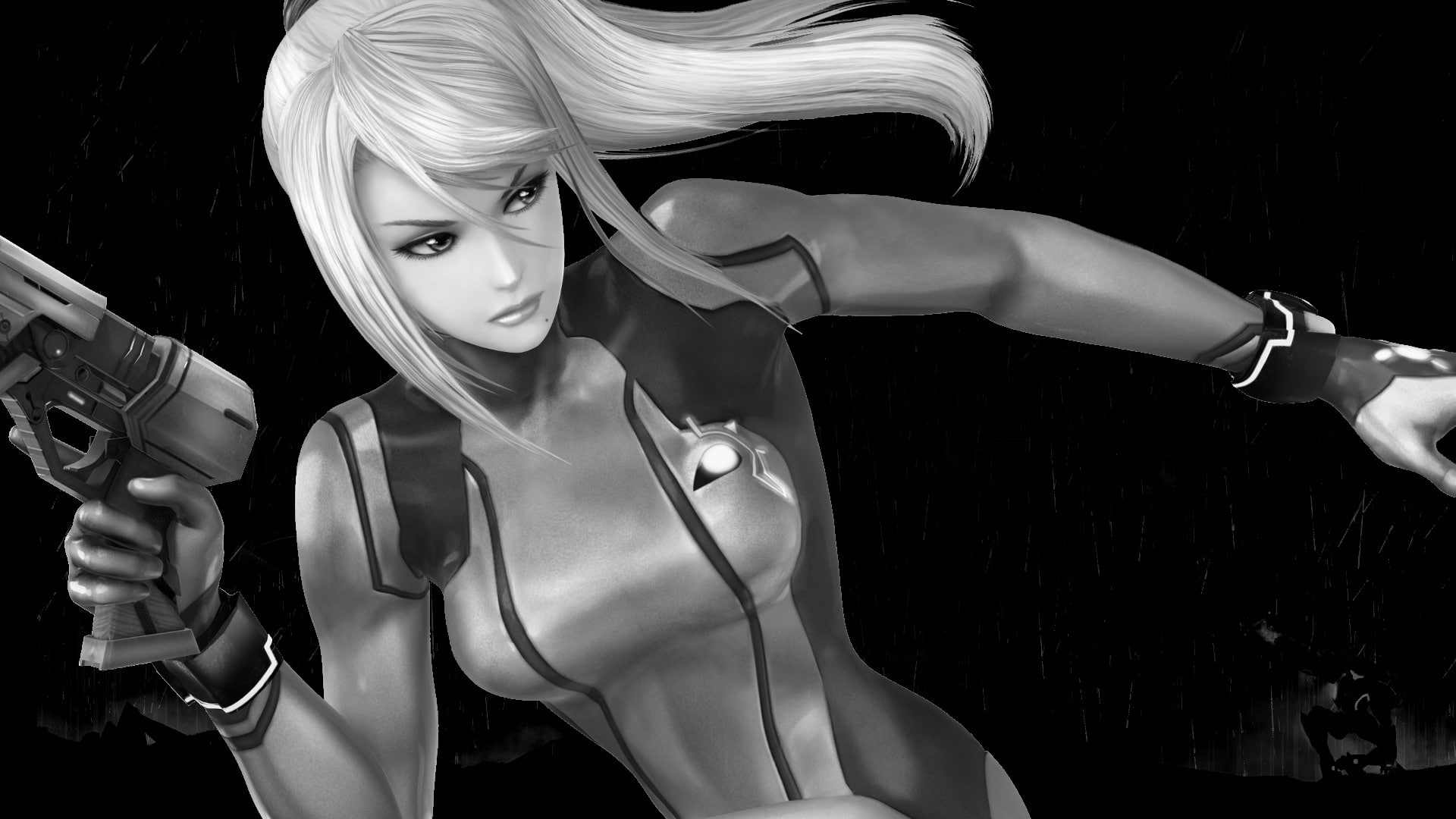 zero, 1080P, samus, aran, suit, metroid, HD Wallpaper