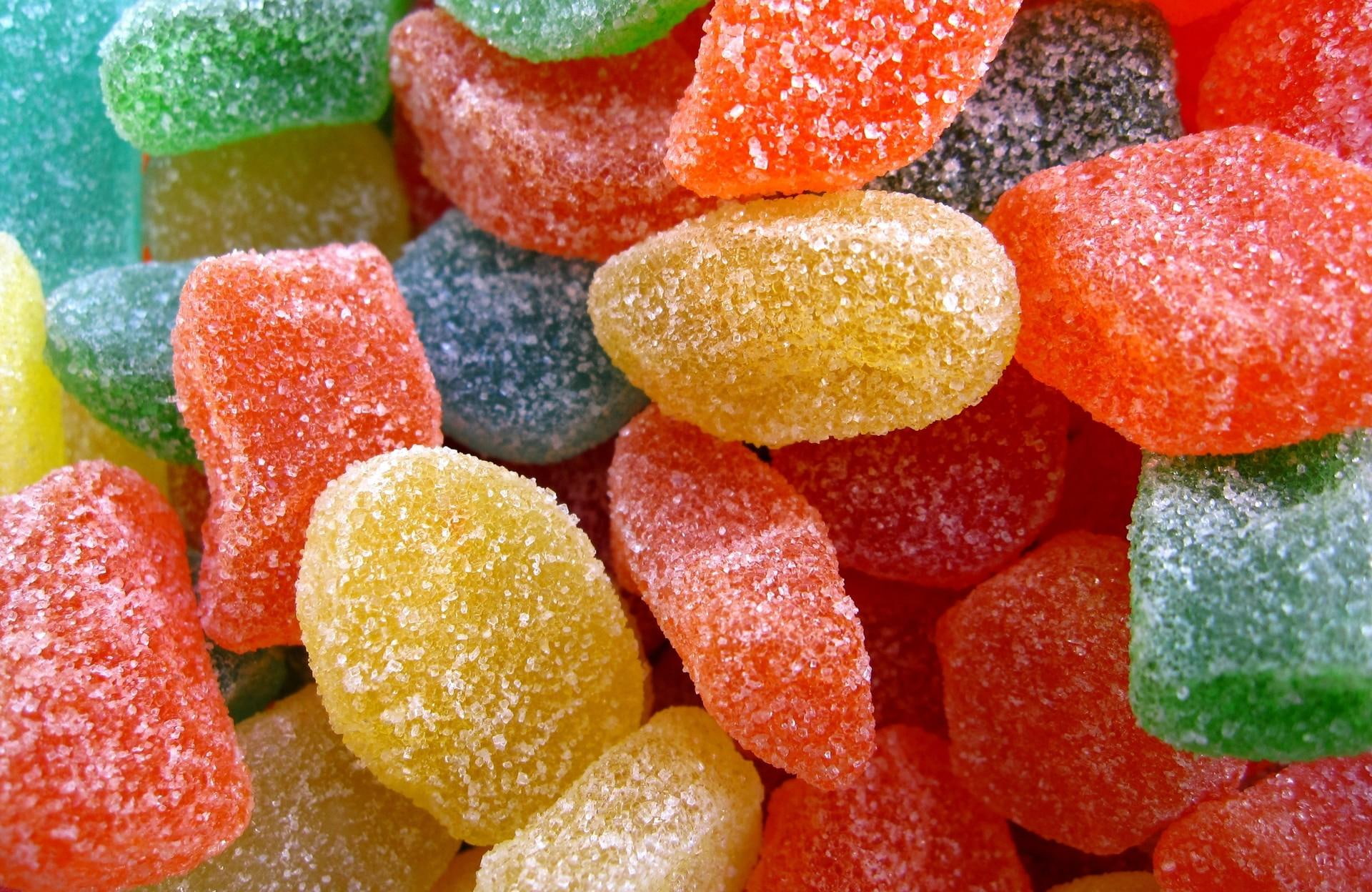 cy, 3d and abstract, 1080P, sweet, candy, jelly, sugar, HD Wallpaper