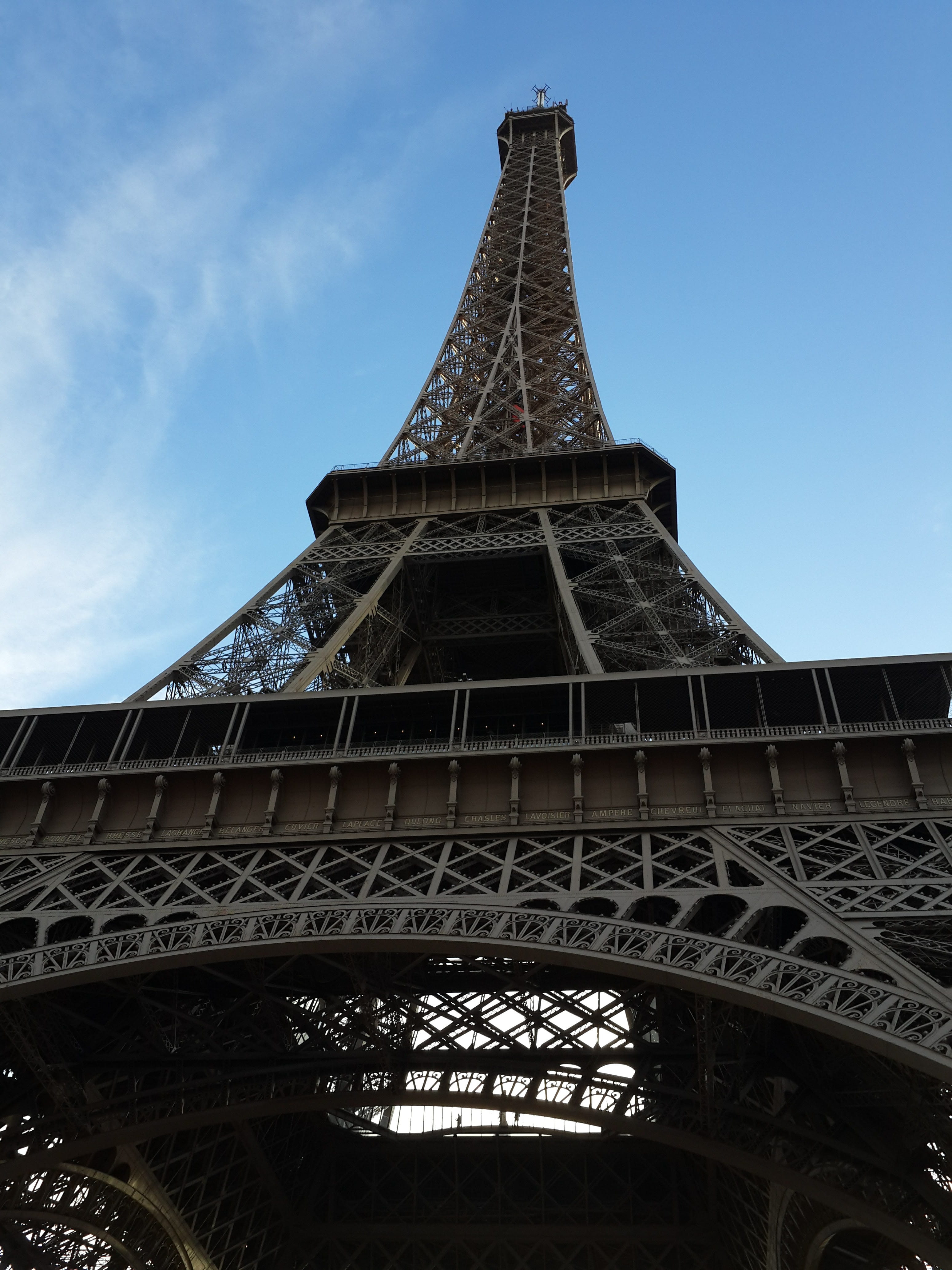 eiffel tower, low angle view, building, europe, day, culture, iron, monument, the past, old, capital, history, eiffel, no people, construction, travel, Phone HD Wallpaper