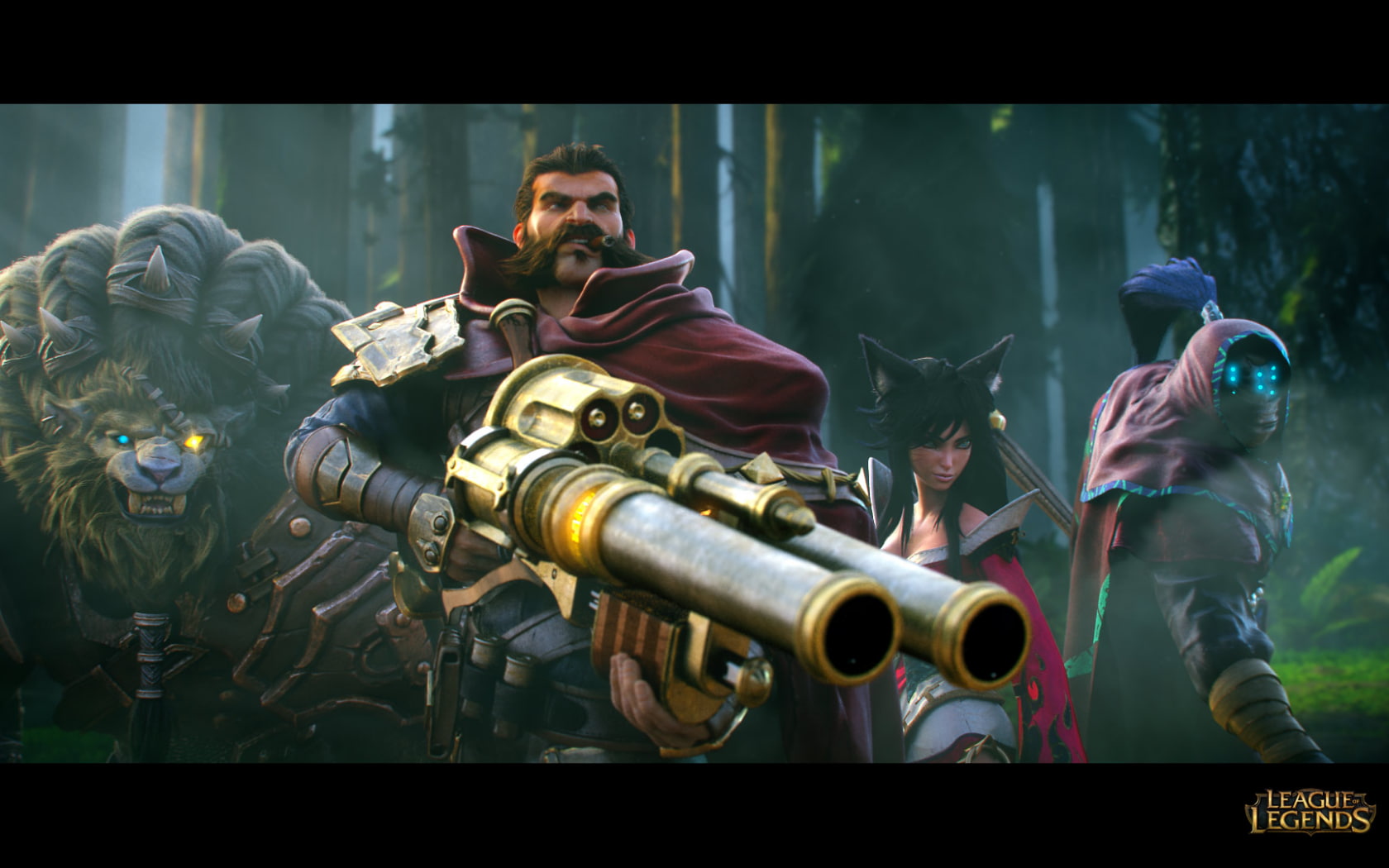 people, occupation, Rengar, human representation, artist, standing, performance, trumpet, brass, music, Ahri, 720P, metal, arts culture and entertainment, HD Wallpaper