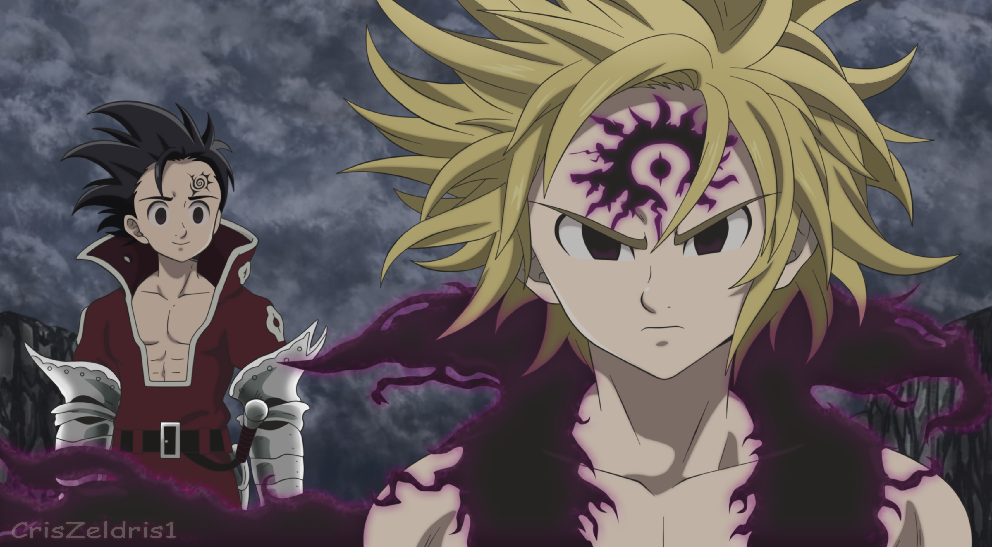 2K, Meliodas (The Seven Deadly Sins), Zeldris (The Seven Deadly Sins), Anime, The Seven Deadly Sins, HD Wallpaper