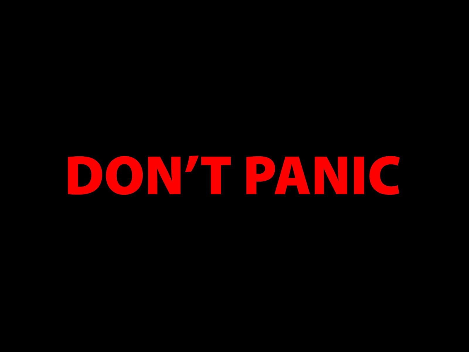 hitchhikers, guide, panic, don 039 t, galaxy, 720P, HD Wallpaper
