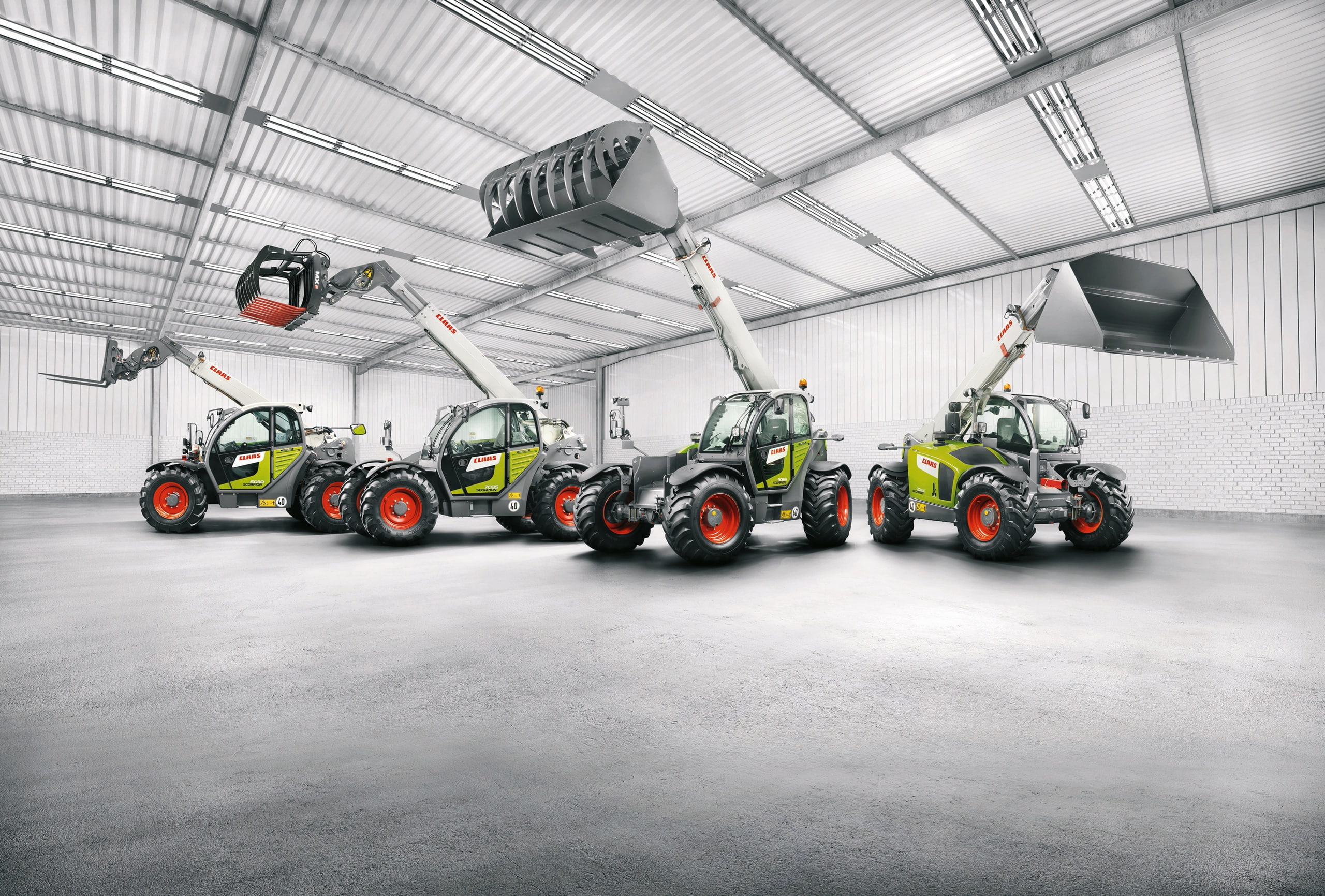 equipment, people, Claas, 2K, strength, industry, large group of objects, wheel, copy space, vehicle, business, security, occupation, day, transportation, HD Wallpaper