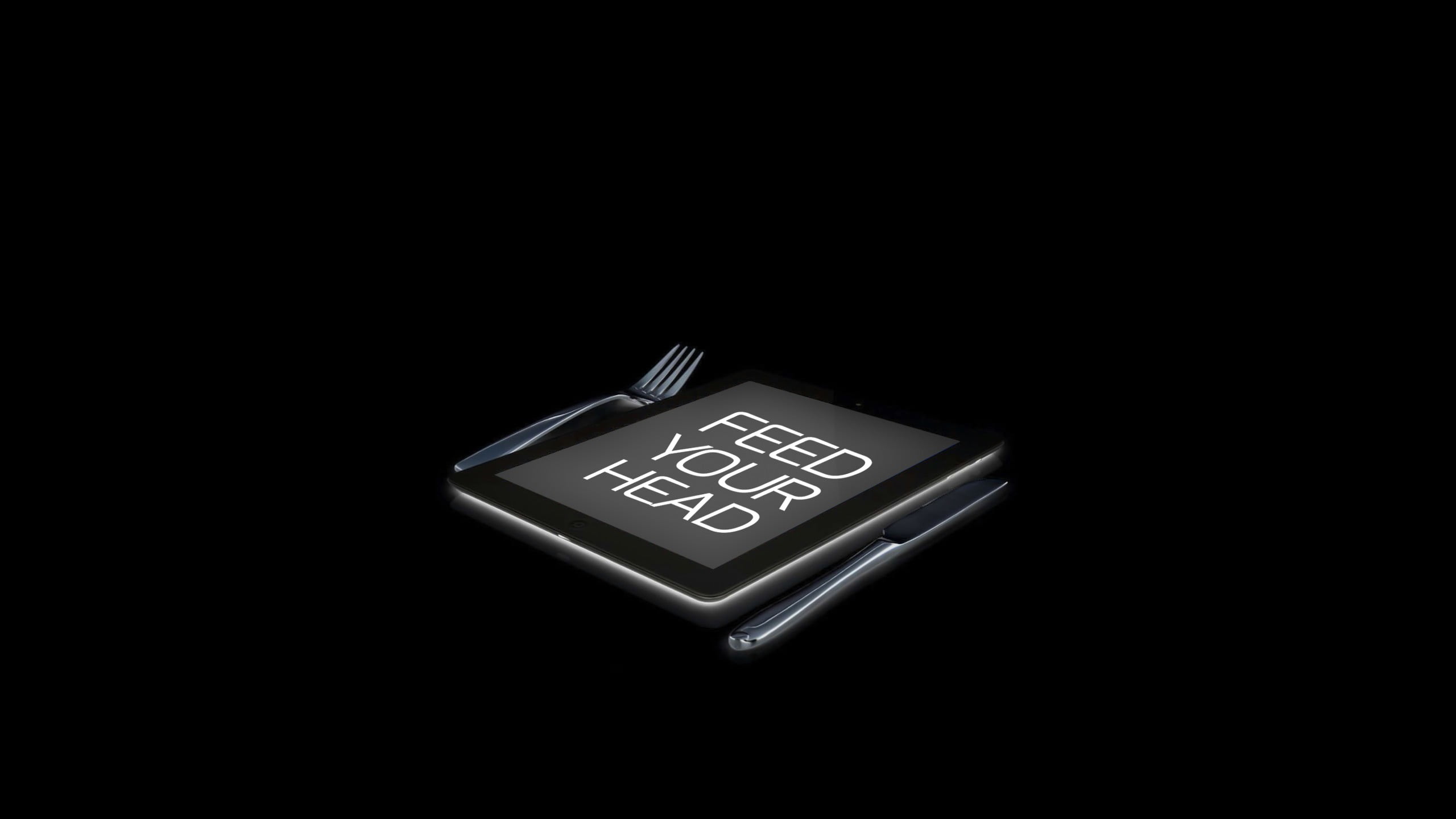 studio shot, fork, text, black background, dark, high angle view, black, connection, close-up, indoors, cut out, technology, silver, no people, single object, HD Wallpaper