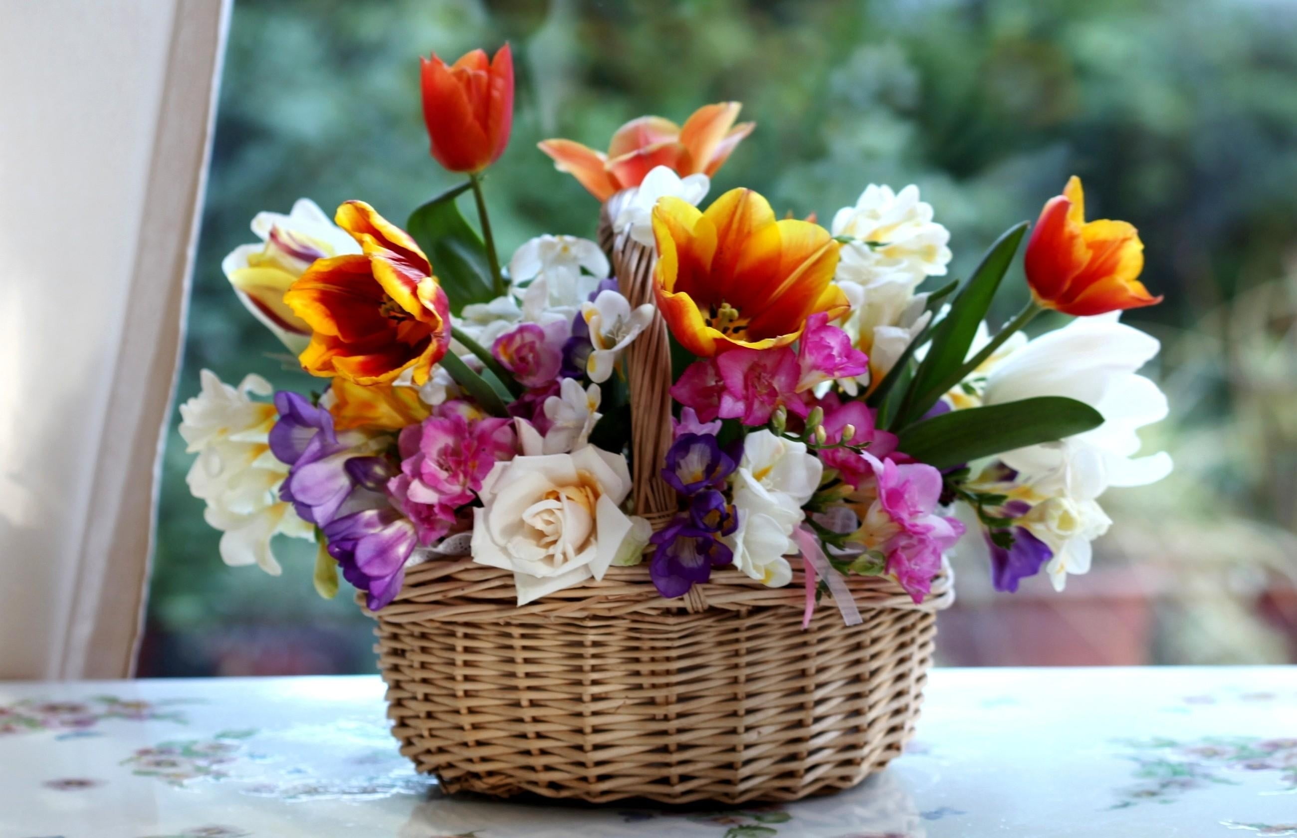 elegance, composition, leaf, no People, backgrounds, blossom, tulips, wedding, flowering plant, 2K, combination, nature, vase, focus on foreground, tulip, HD Wallpaper