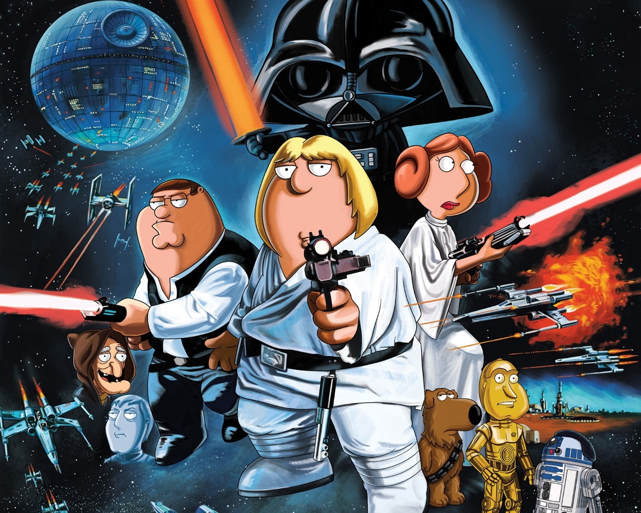 hd, star, wars, stars, Star Wars, family, x, art, Family Guy, guy, space, 720P, HD Wallpaper