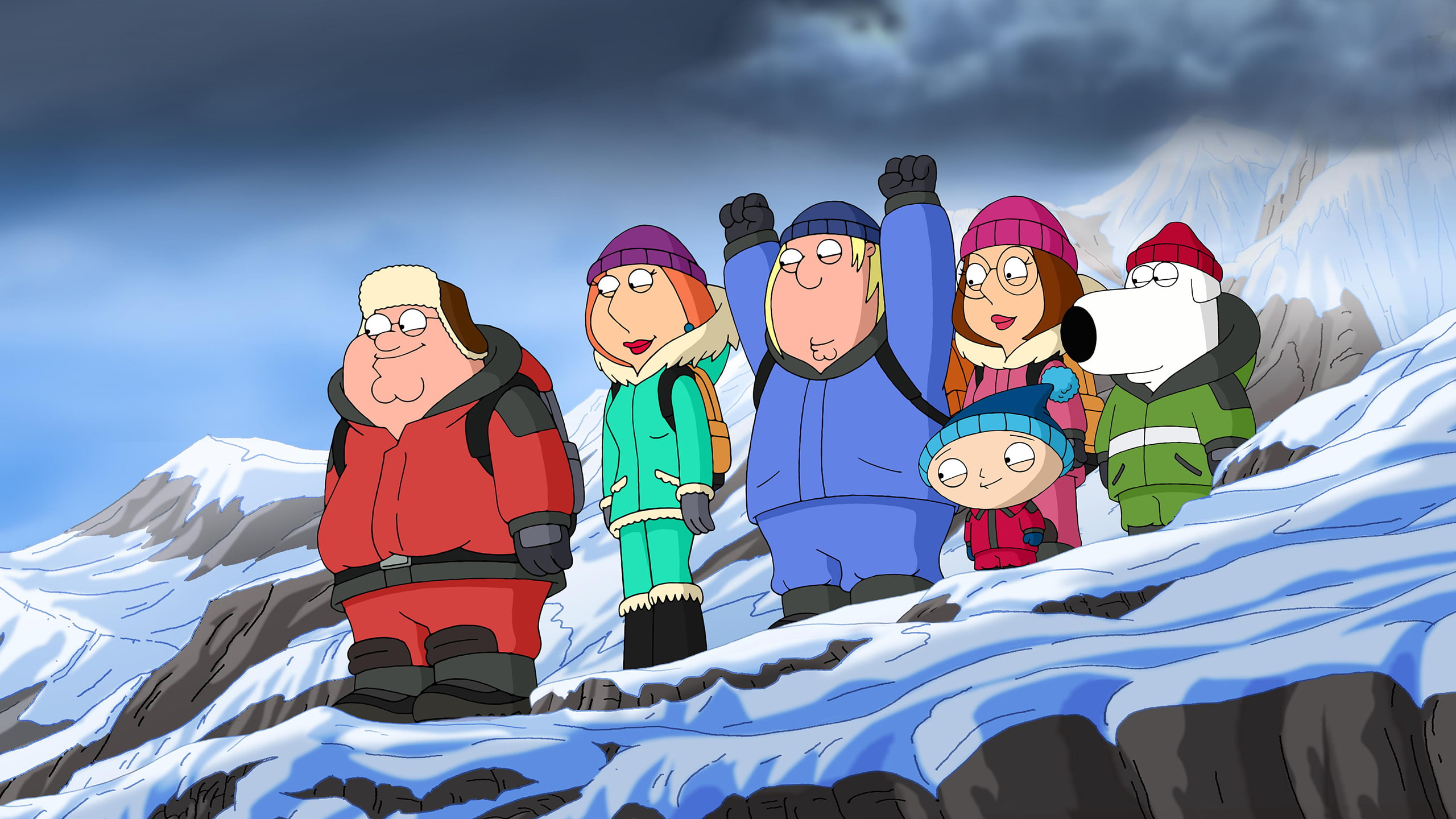2K, guy, humor, family, winter, HD Wallpaper